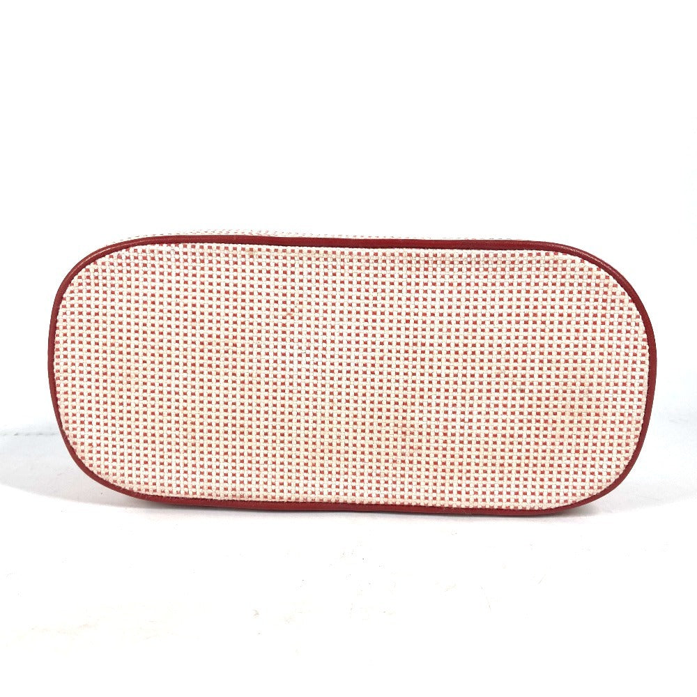HERMES Pouch canvas pink Serie logo Escal Women Used