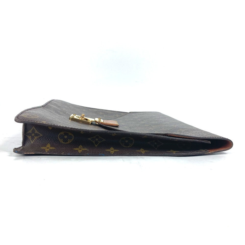 LOUIS VUITTON Clutch bag M53335 Monogram canvas Brown Monogram Porte Document Senator unisex(Unisex) Used