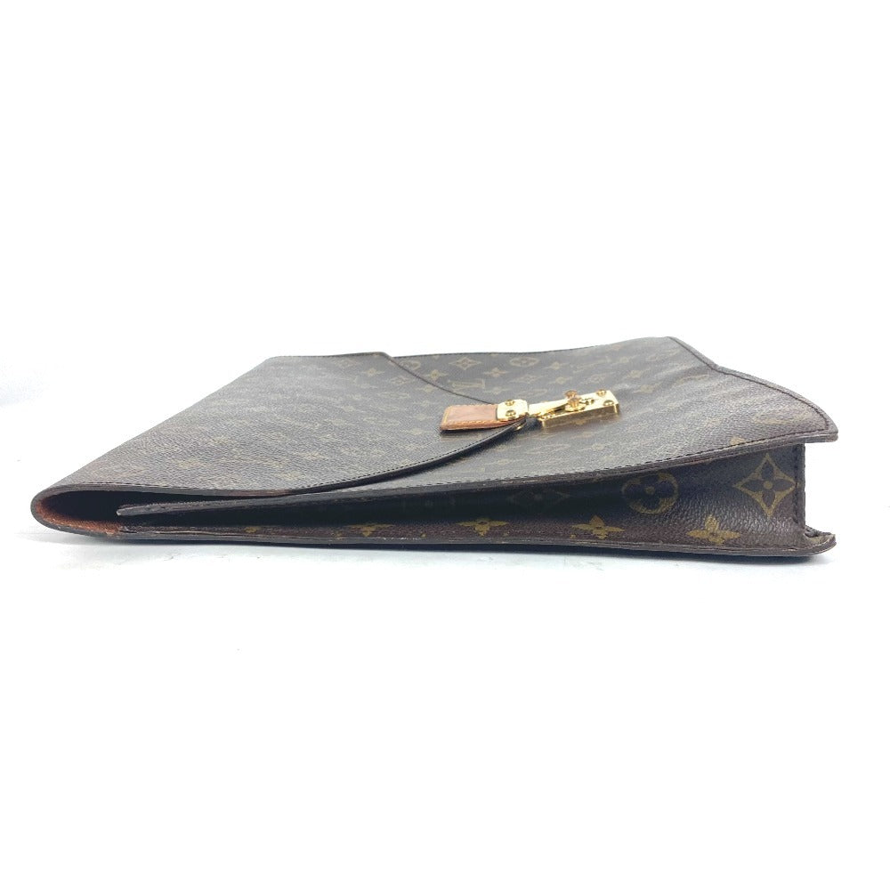LOUIS VUITTON Clutch bag M53335 Monogram canvas Brown Monogram Porte Document Senator unisex(Unisex) Used