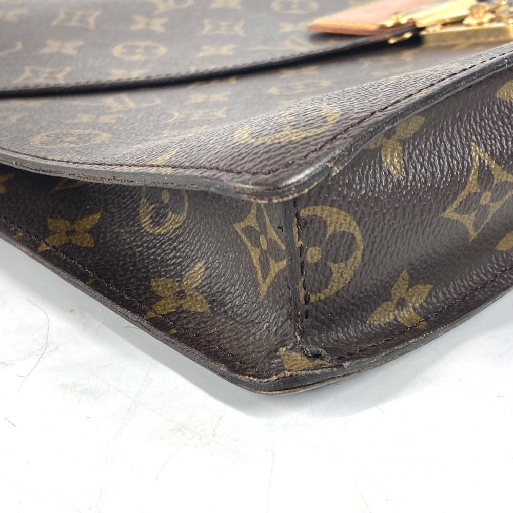 LOUIS VUITTON Clutch bag M53335 Monogram canvas Brown Monogram Porte Document Senator unisex(Unisex) Used
