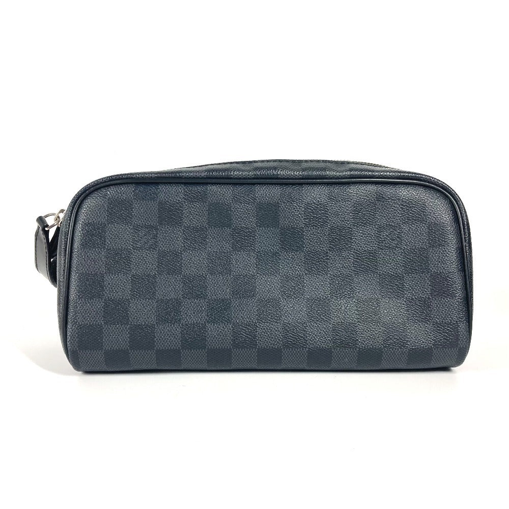 LOUIS VUITTON business bag N40127 Damier Grafitto Canvas black Damier Graphite Dop kit