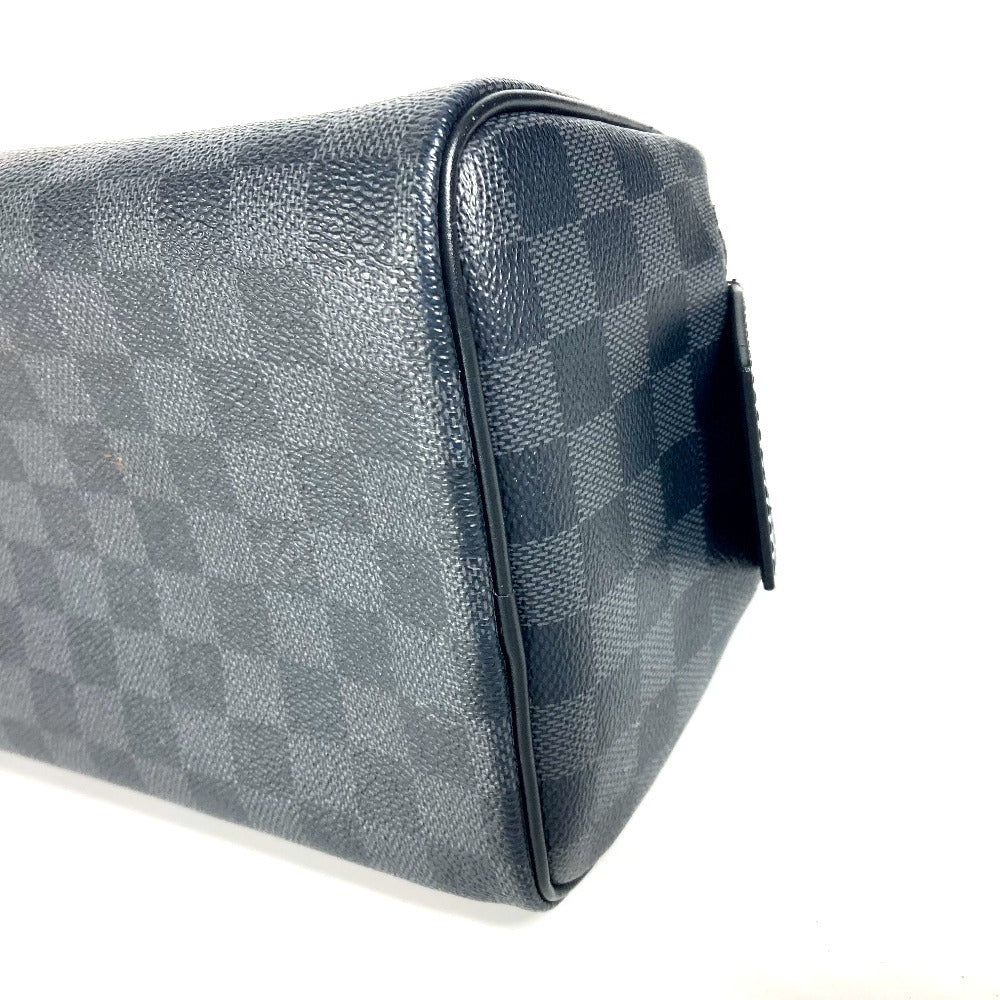 LOUIS VUITTON business bag N40127 Damier Grafitto Canvas black Damier Graphite Dop kit