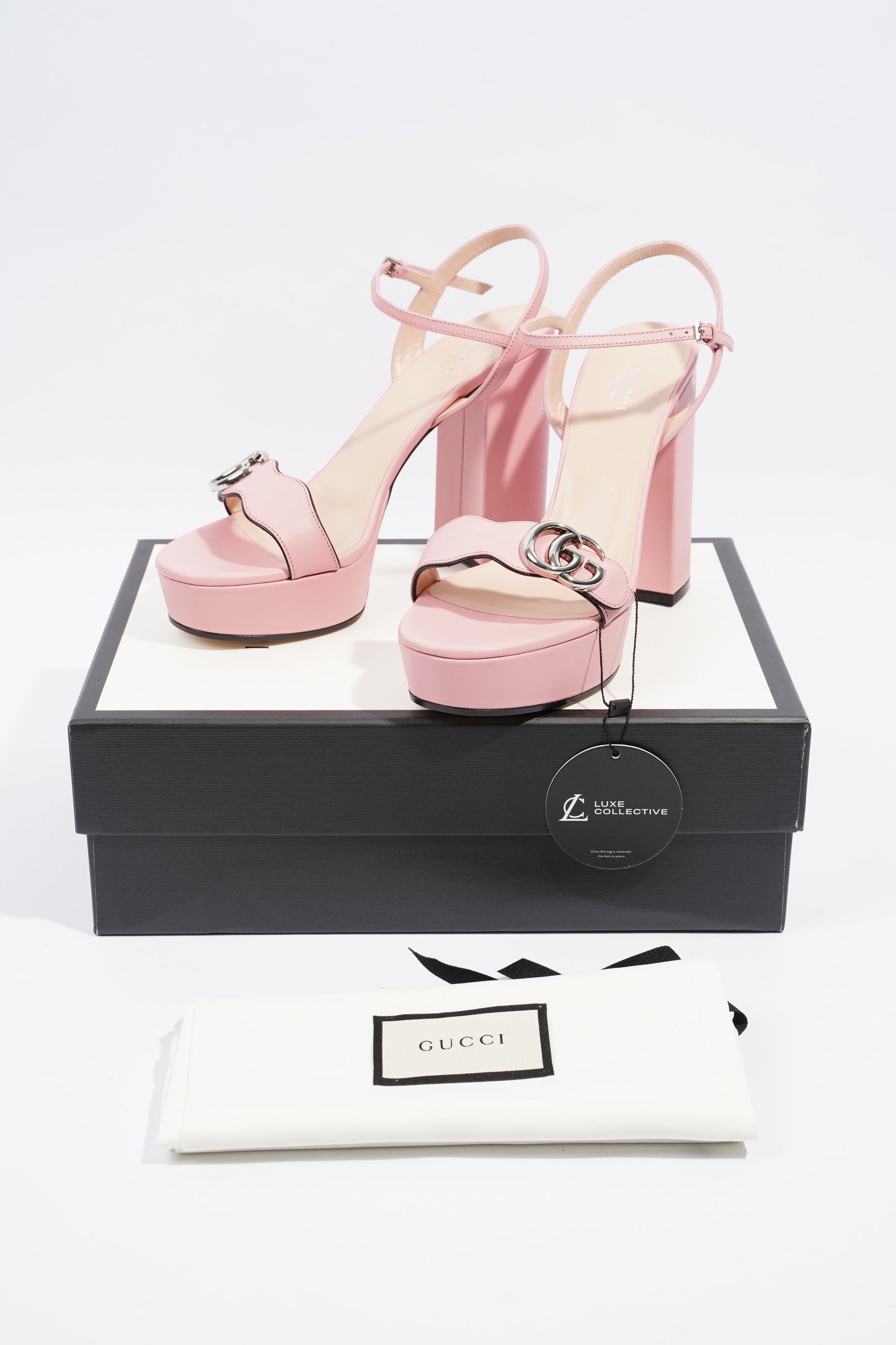 Gucci Marmont Pink Leather EU 39.5 UK 6.5