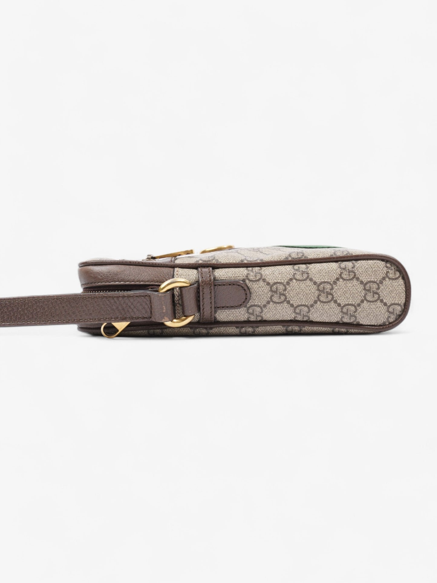 Gucci GG Ophidia GG Supreme / Green / Red Coated Canvas Small