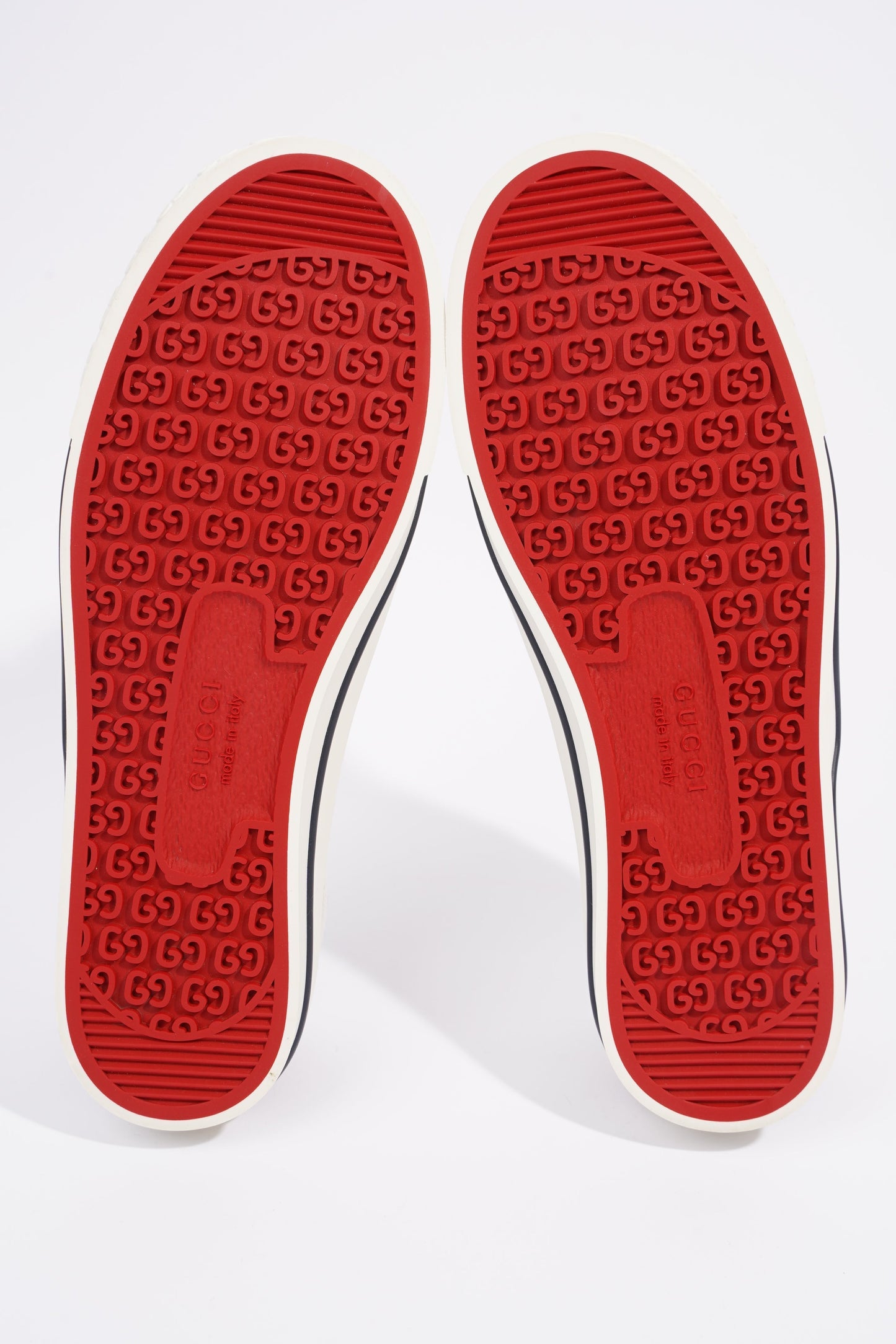 Gucci GG Tennis 1977 Beige / Green / Red Canvas EU 41.5 UK 7.5