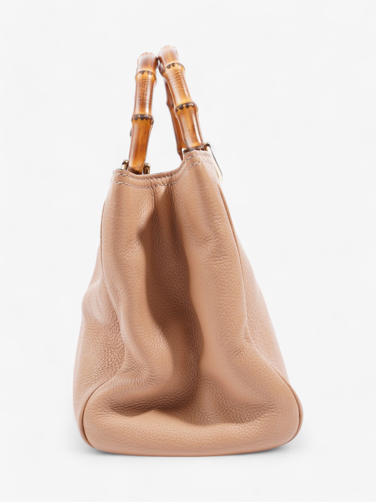 Gucci Bamboo Shopper Tote Beige Leather Medium
