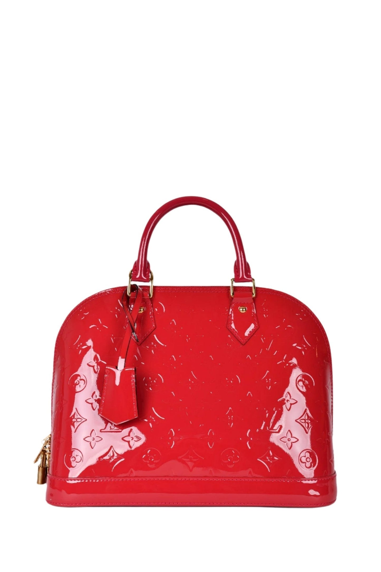 Louis Vuitton 2013 Fuchsia Vernis Patent Leather Alma PM Top Handle