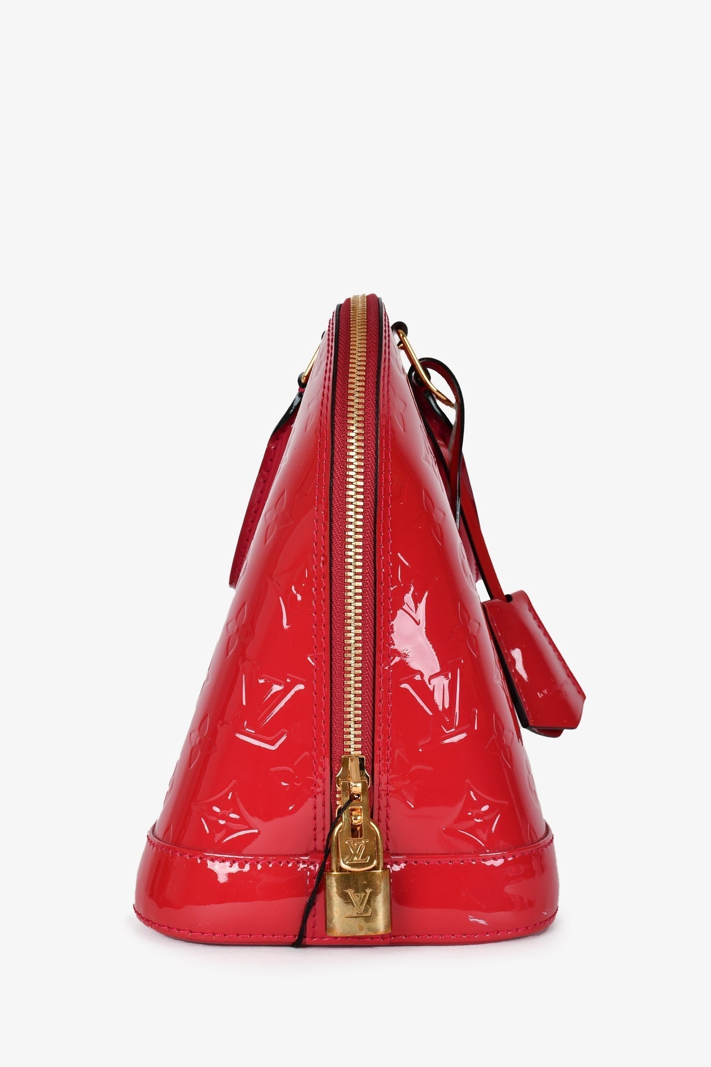 Louis Vuitton 2013 Fuchsia Vernis Patent Leather Alma PM Top Handle