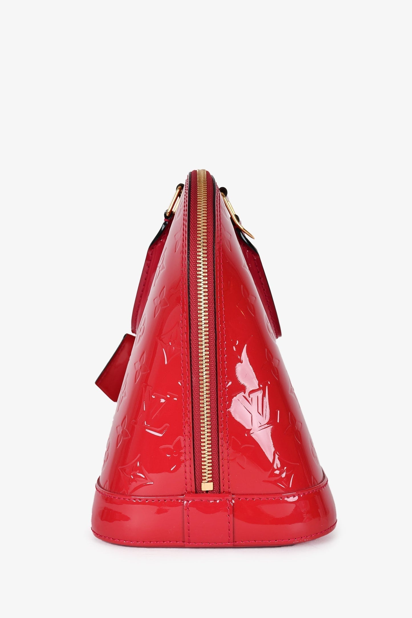 Louis Vuitton 2013 Fuchsia Vernis Patent Leather Alma PM Top Handle
