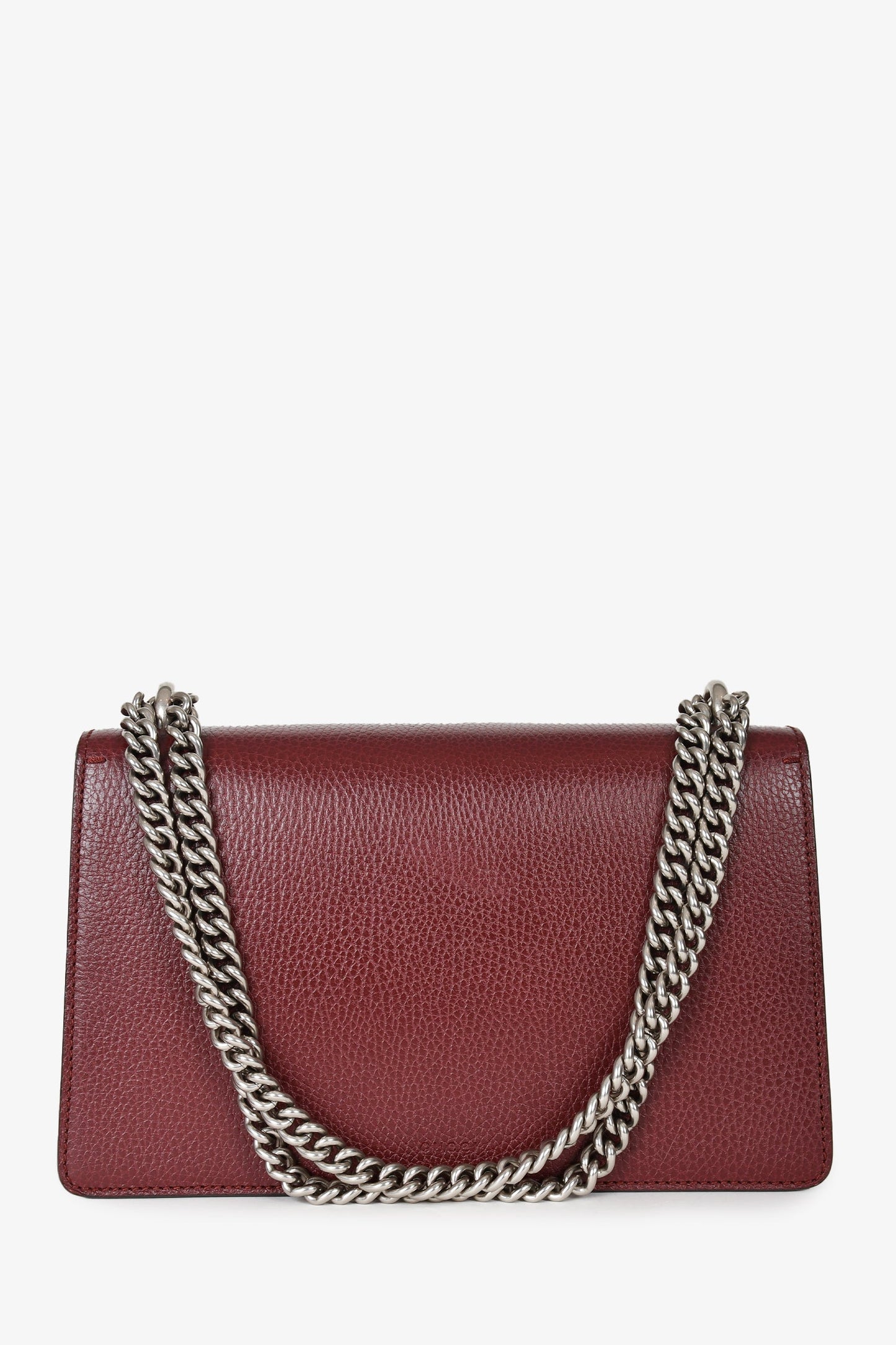 Gucci Burgundy Leather Small Dionysus Shoulder Bag