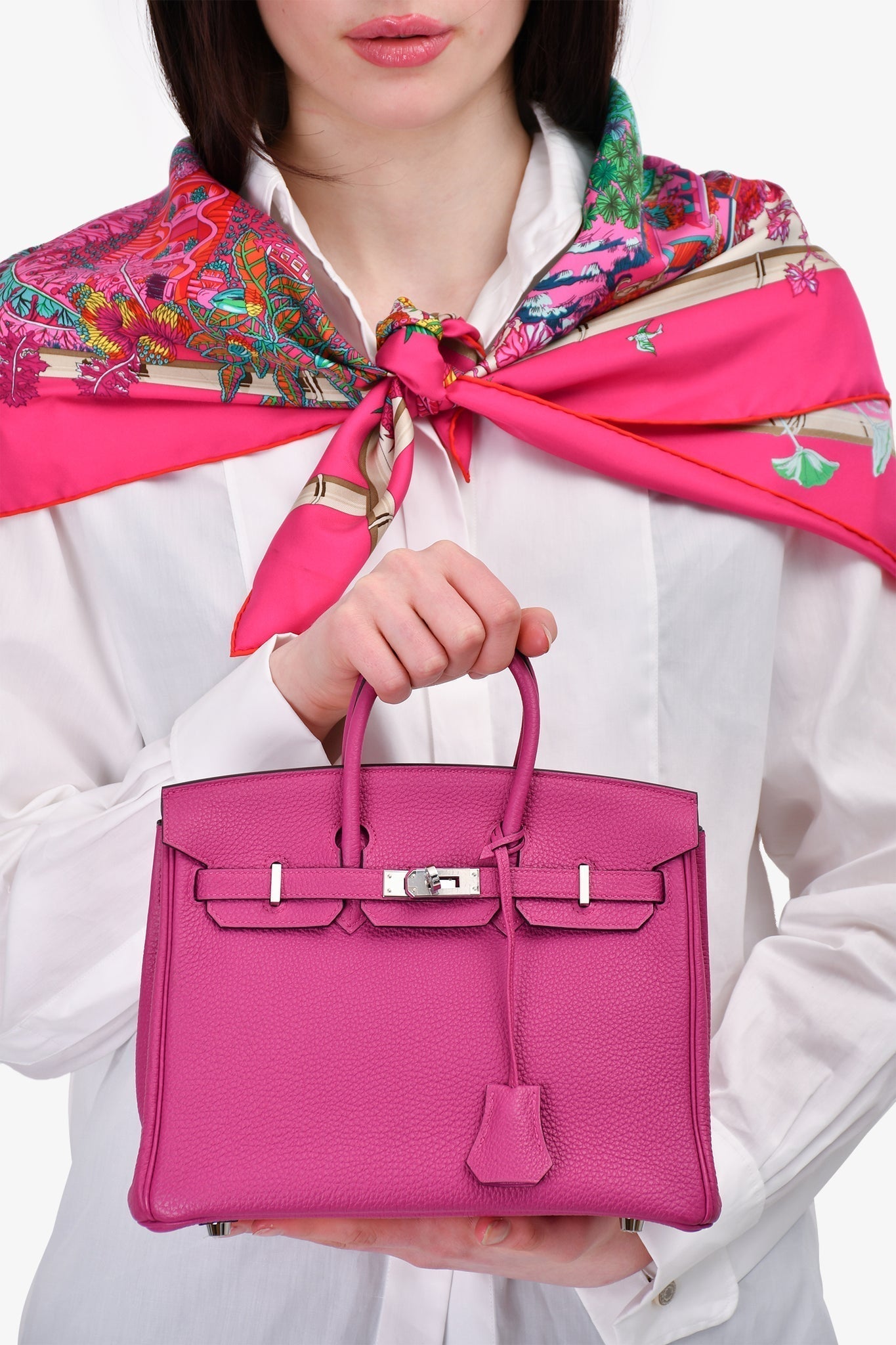 Hermes 2020 Magenta Tosca Togo Leather Birkin 25