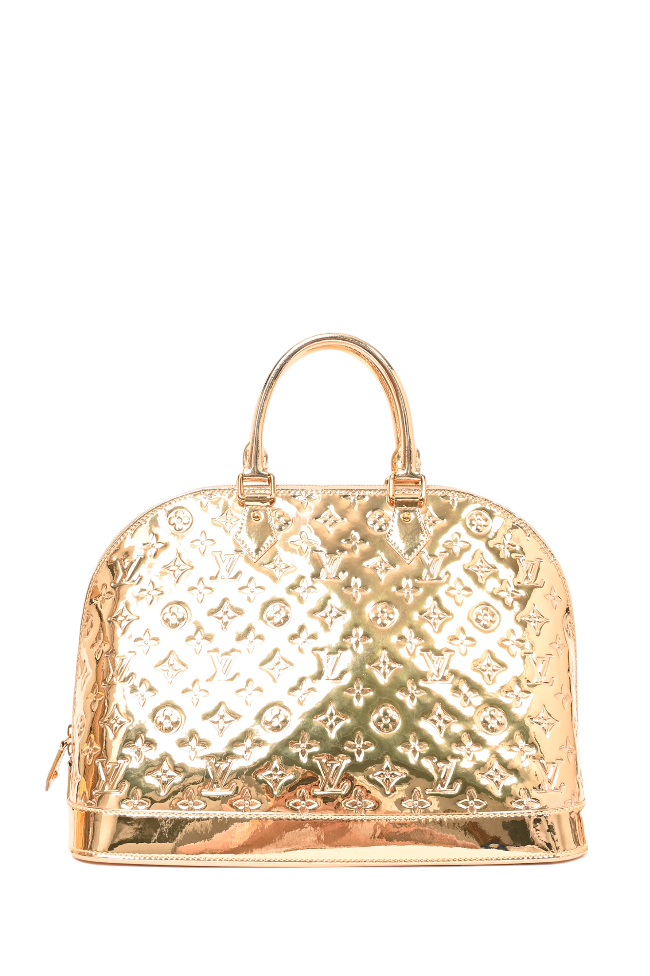 Louis Vuitton 2008 Gold Monogram Mirroire Alma GM Top Handle