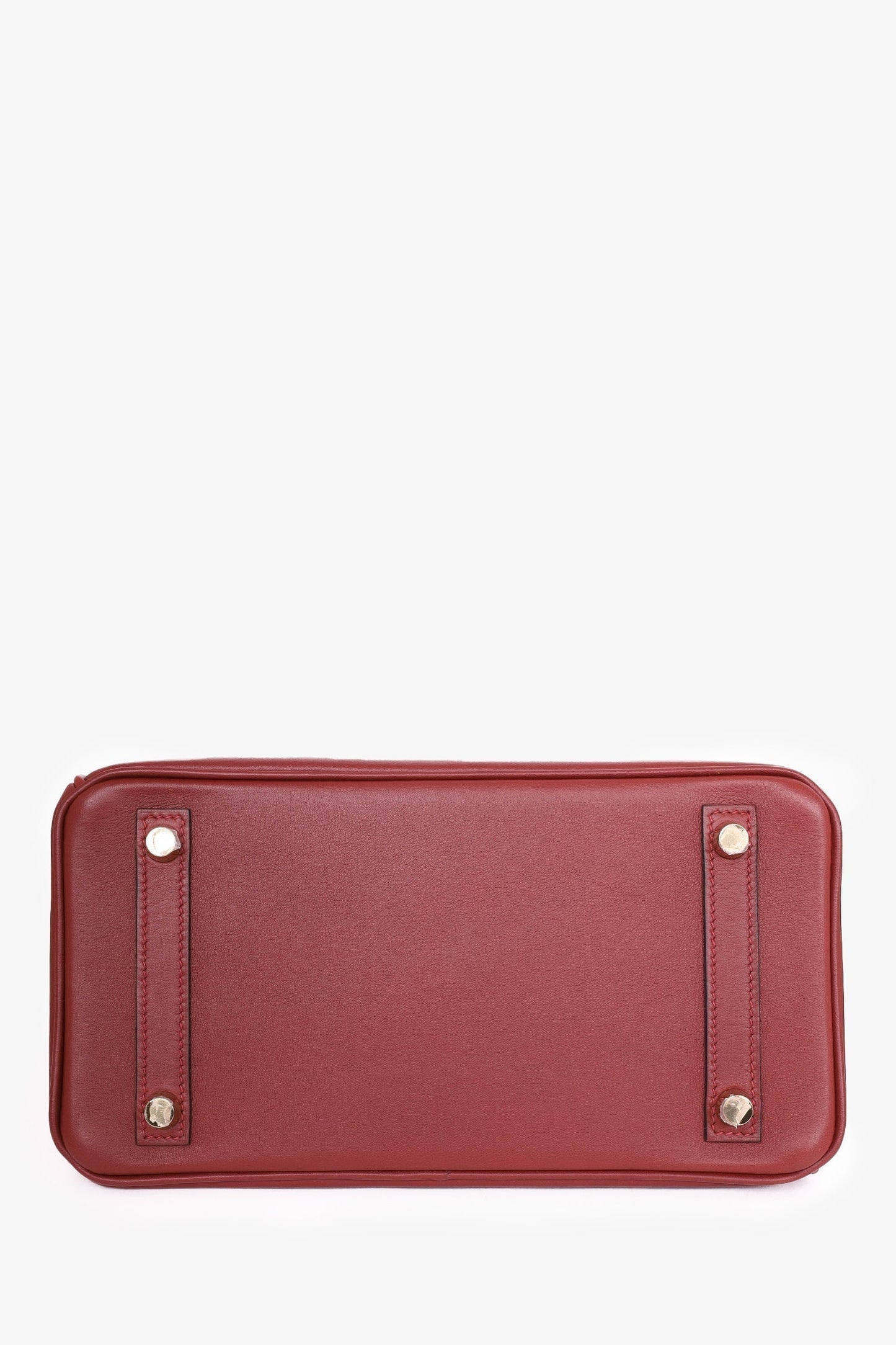 Hermes 2018 Rouge Swift Leather Retourne Birkin 25 Gold Hardware