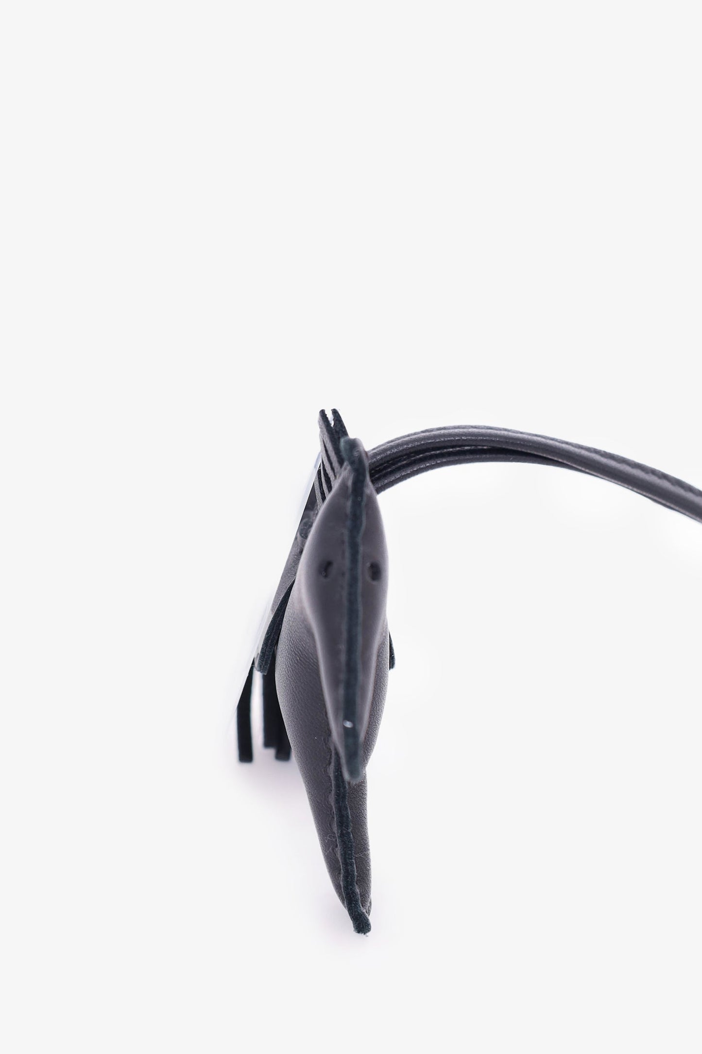 Hermes 2021 So Black Leather Rodeo PM Bag Charm