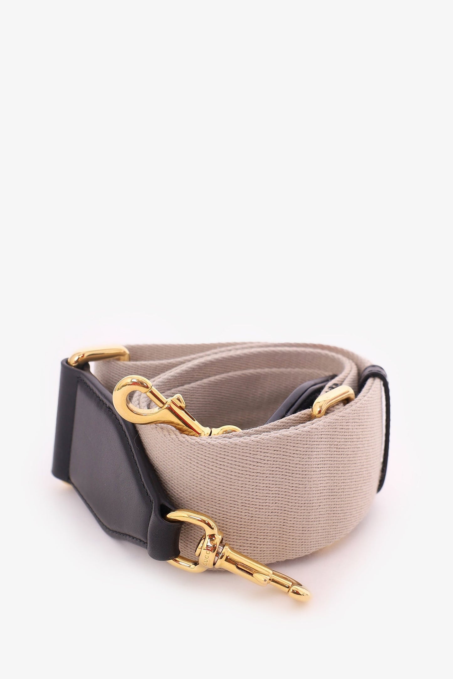 Gucci Black Leather GG Matelassé Small Bag with Strap