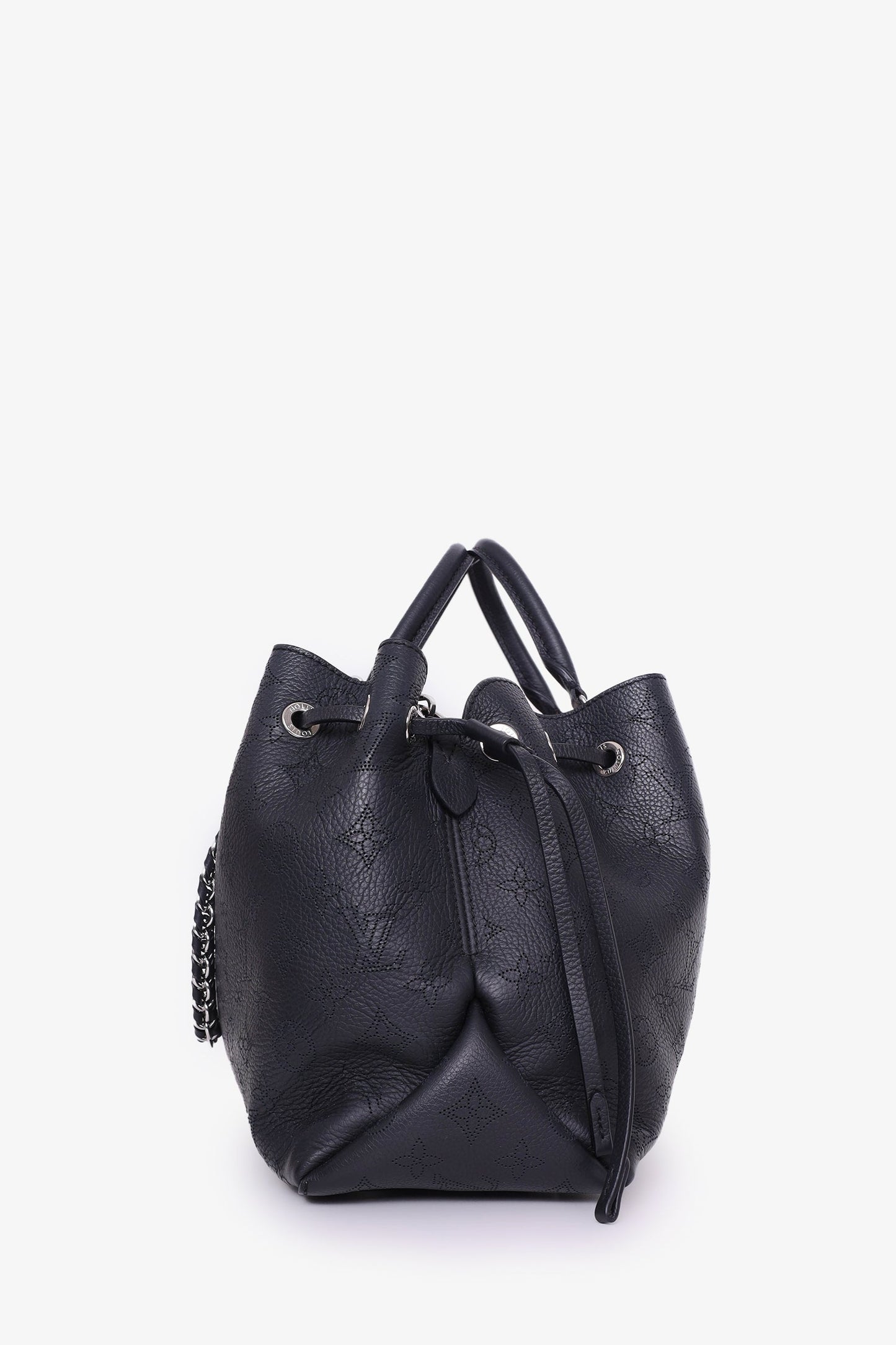 Louis Vuitton 2022 Black Mahina Leather Monogram Tote Bag