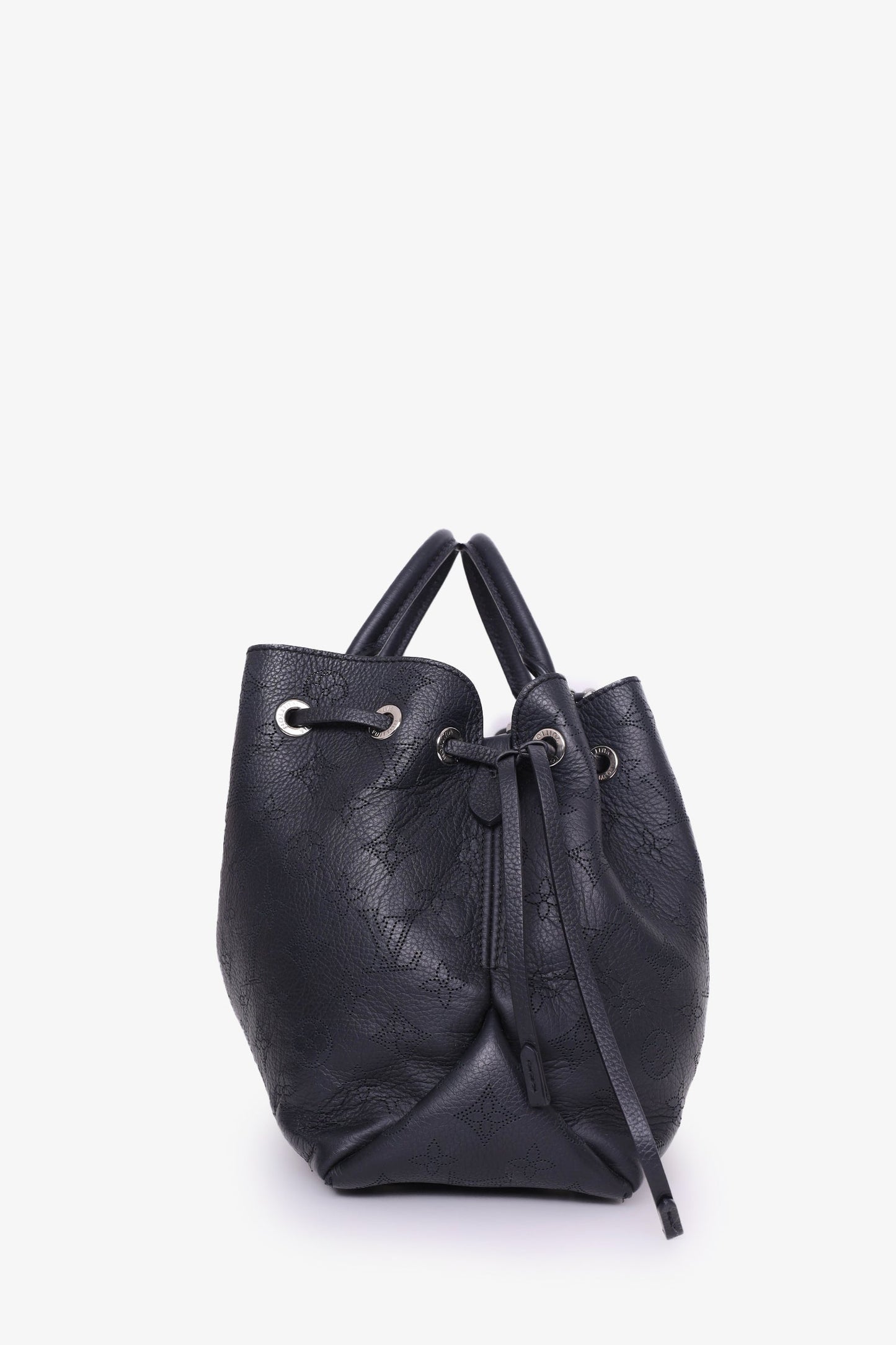 Louis Vuitton 2022 Black Mahina Leather Monogram Tote Bag