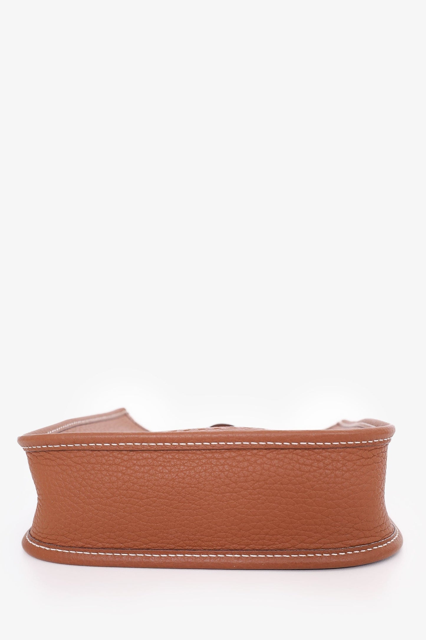 Hermes 2020 Gold Clemence Leather Evelyne TPM Crossbody