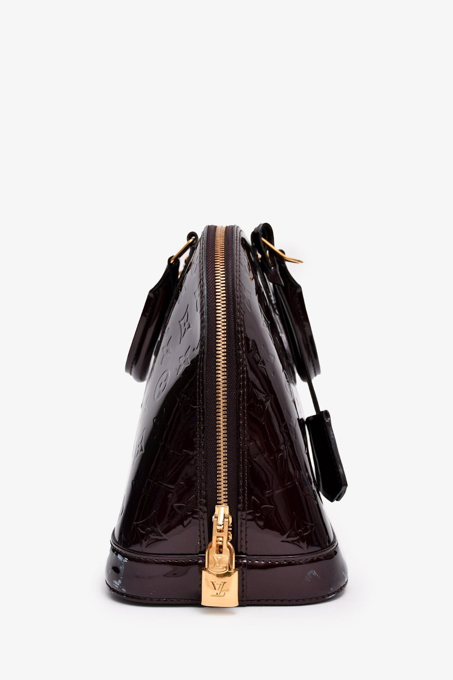 Louis Vuitton 2014 Amarante Vernis Alma PM Top Handle with Strap (As Is)