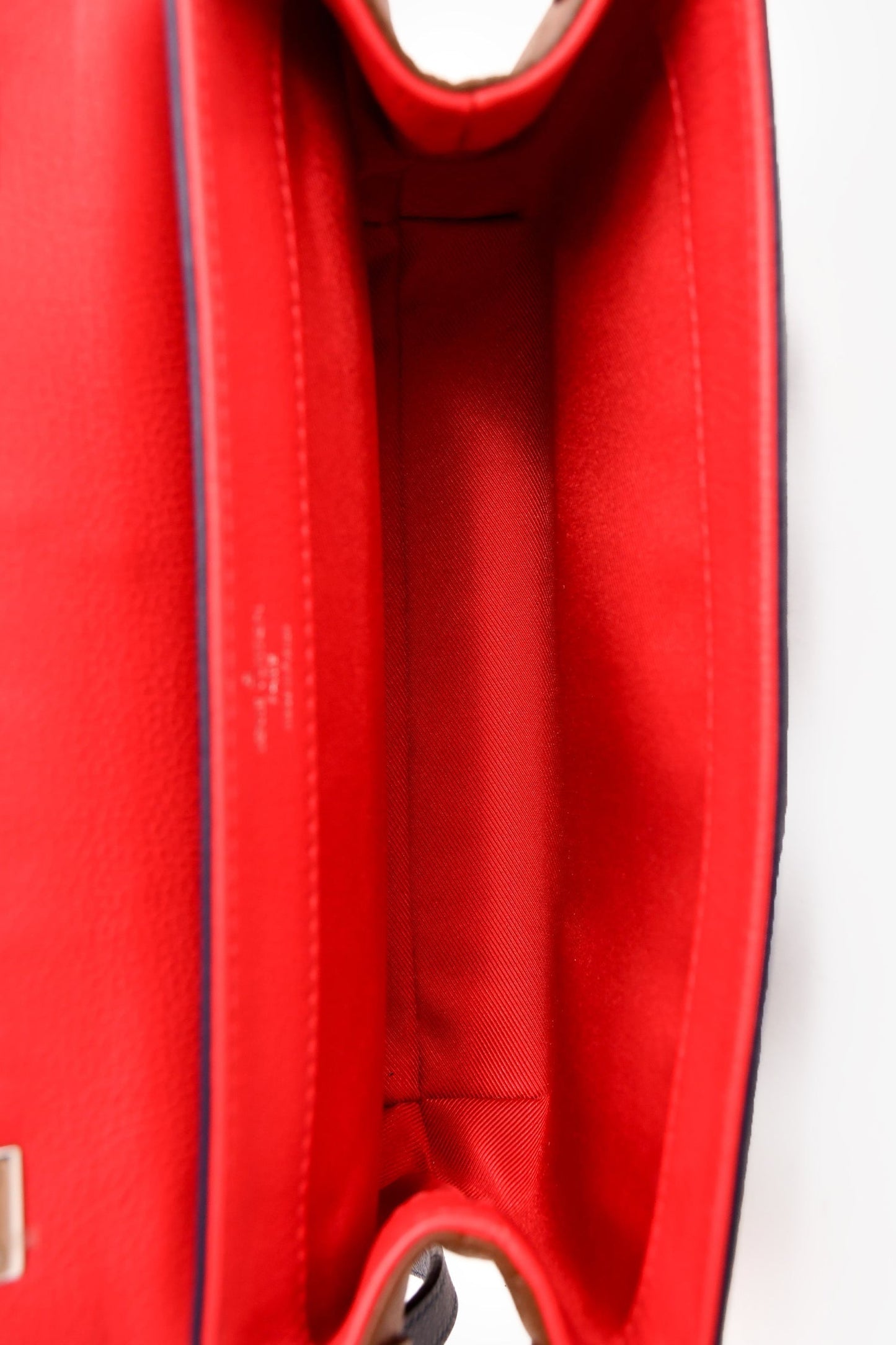 Louis Vuitton 2016 Red/Navy Leather Mini Lockme