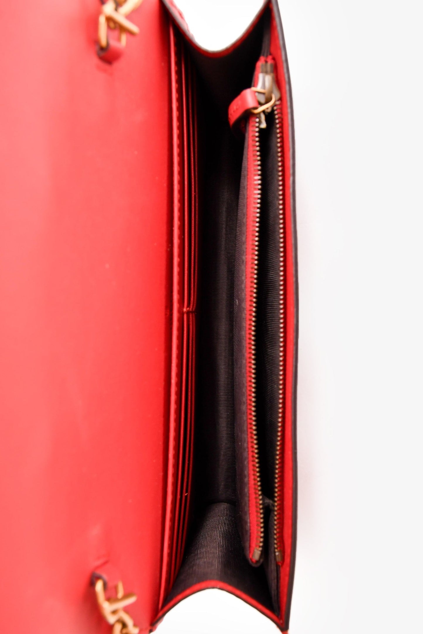 Gucci Red/Navy Queen Margaret Wallet on Chain