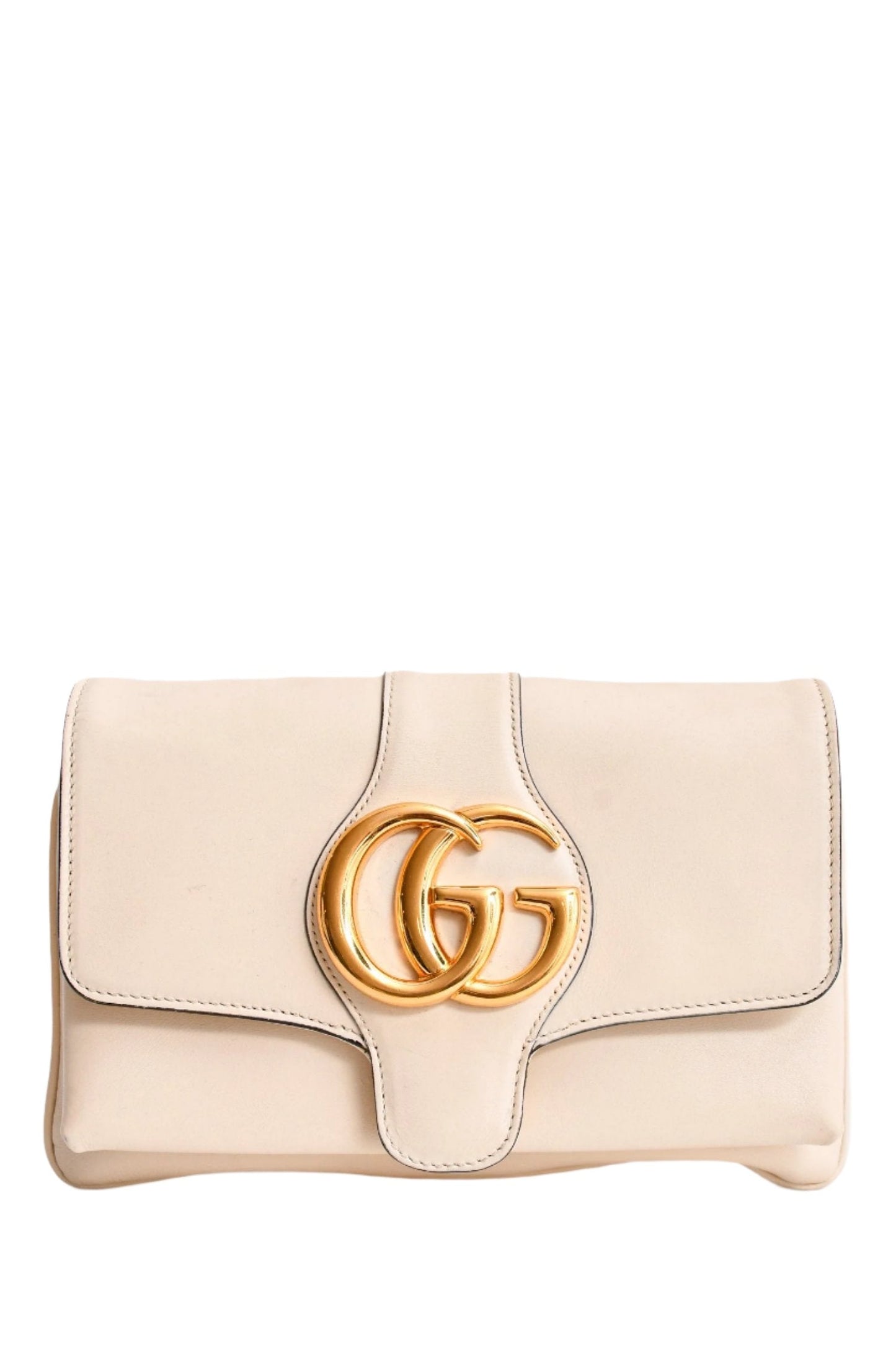 Gucci White Leather Small Arli Crossbody Bag