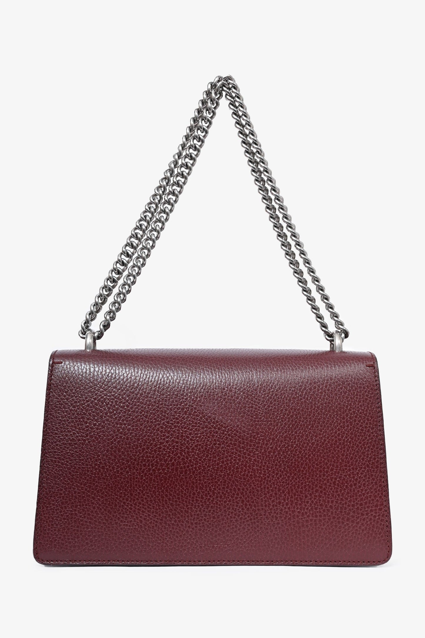 Gucci Burgundy Leather Small Dionysus Shoulder Bag