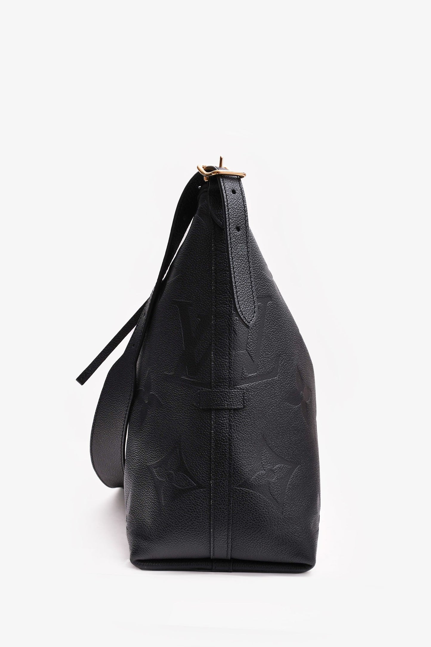 Louis Vuitton Black Empreinte Carryall MM Shoulder Bag