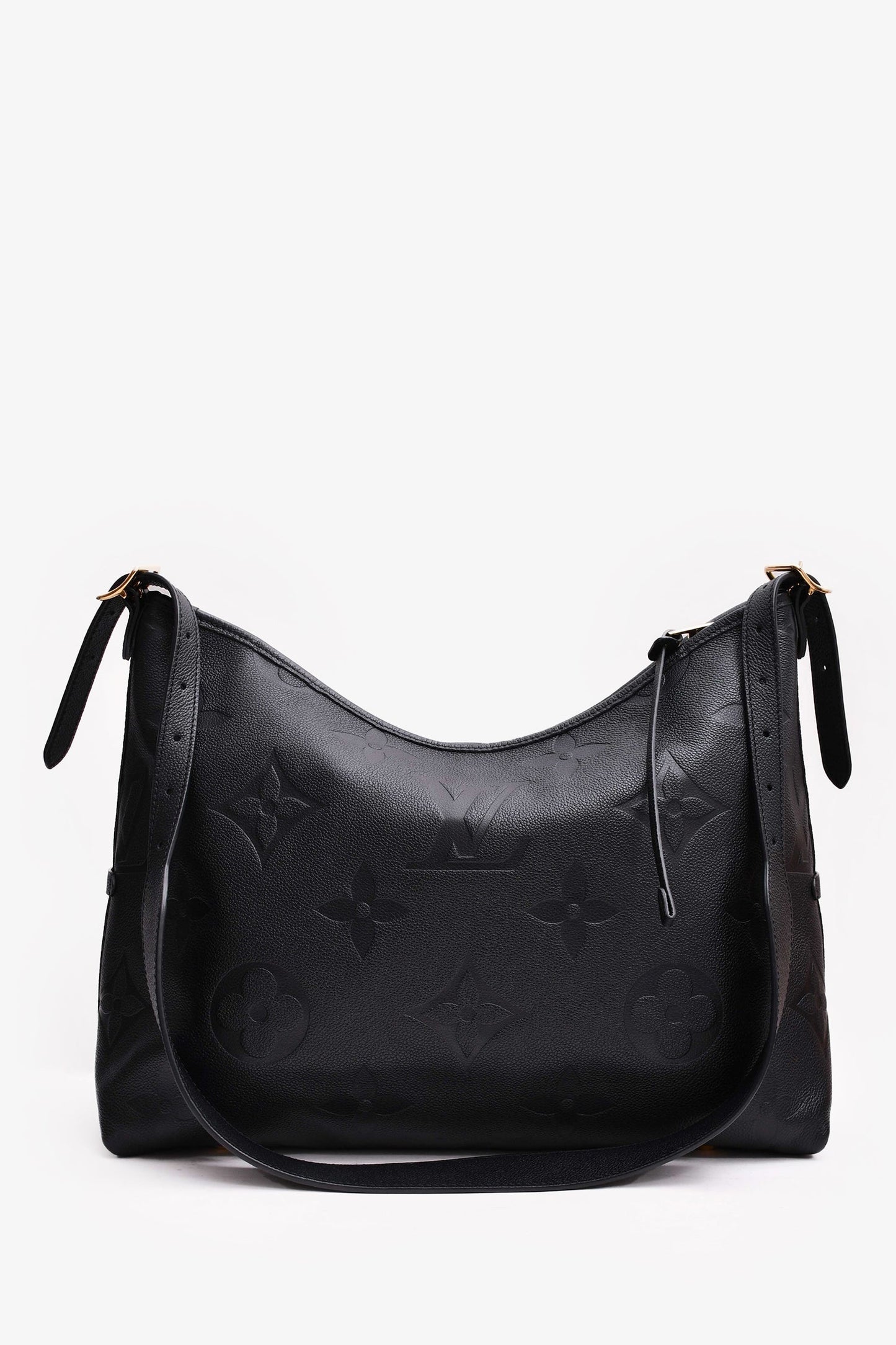 Louis Vuitton Black Empreinte Carryall MM Shoulder Bag