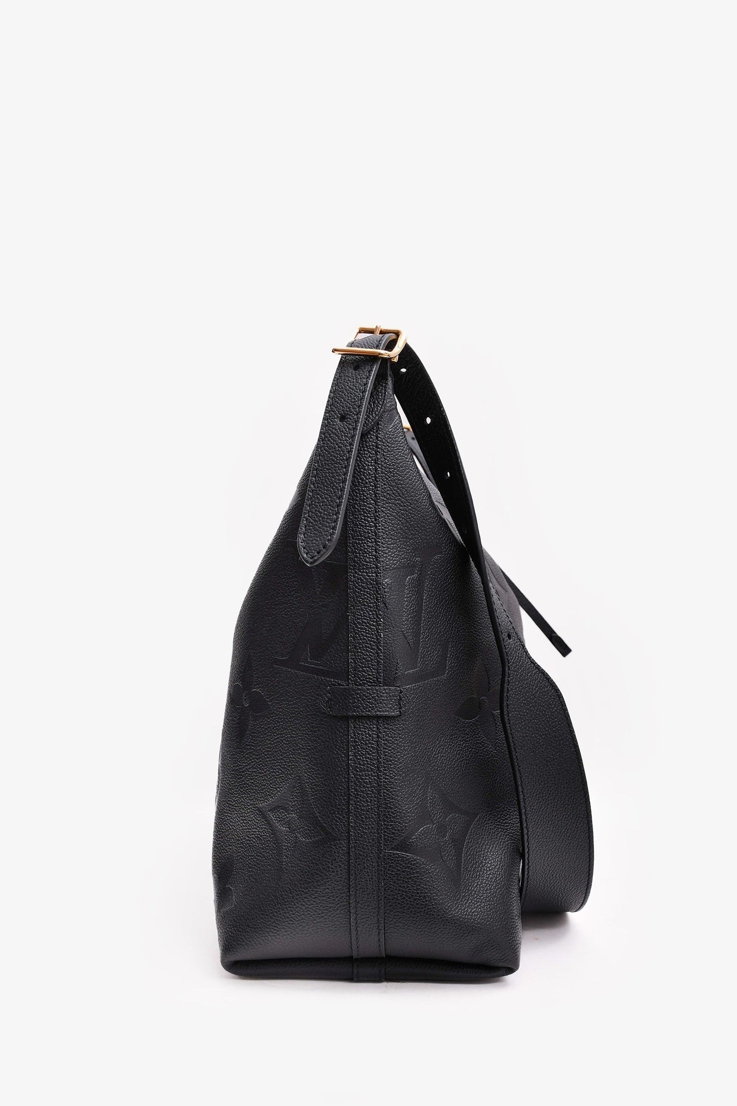 Louis Vuitton Black Empreinte Carryall MM Shoulder Bag
