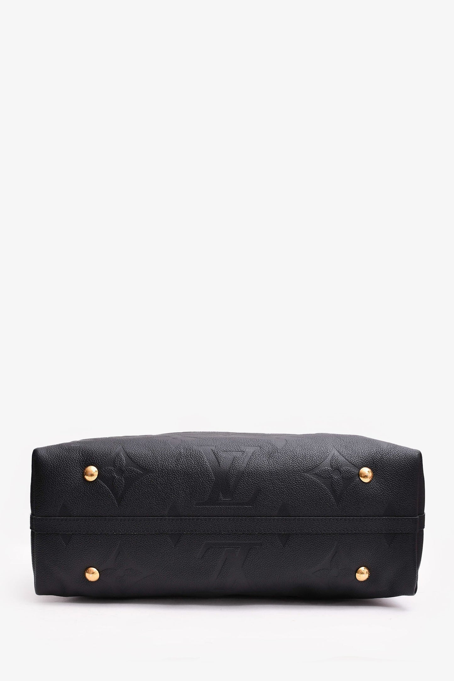Louis Vuitton Black Empreinte Carryall MM Shoulder Bag