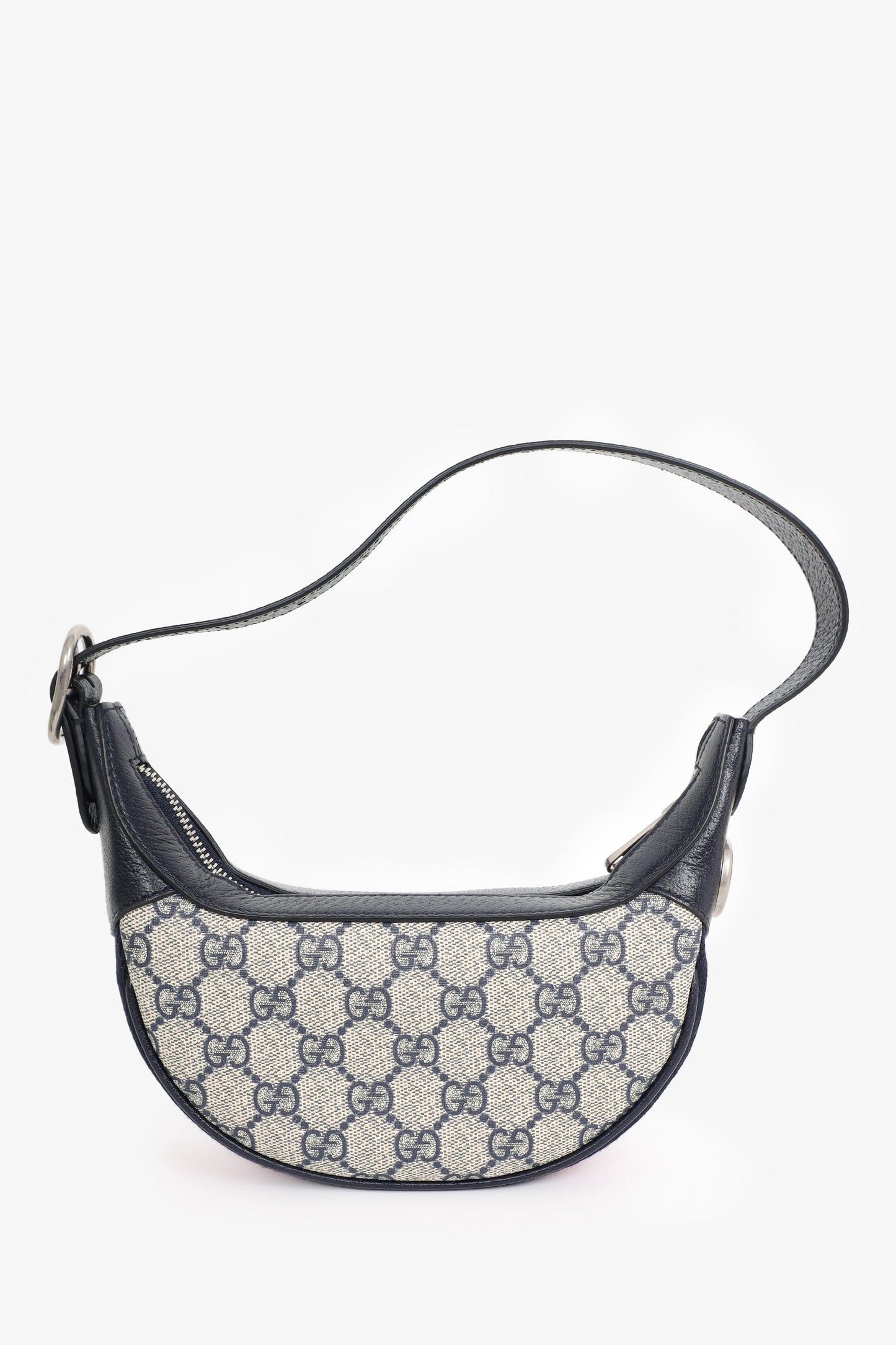 Gucci Beige/Blue GG Supreme Ophidia Mini Bag