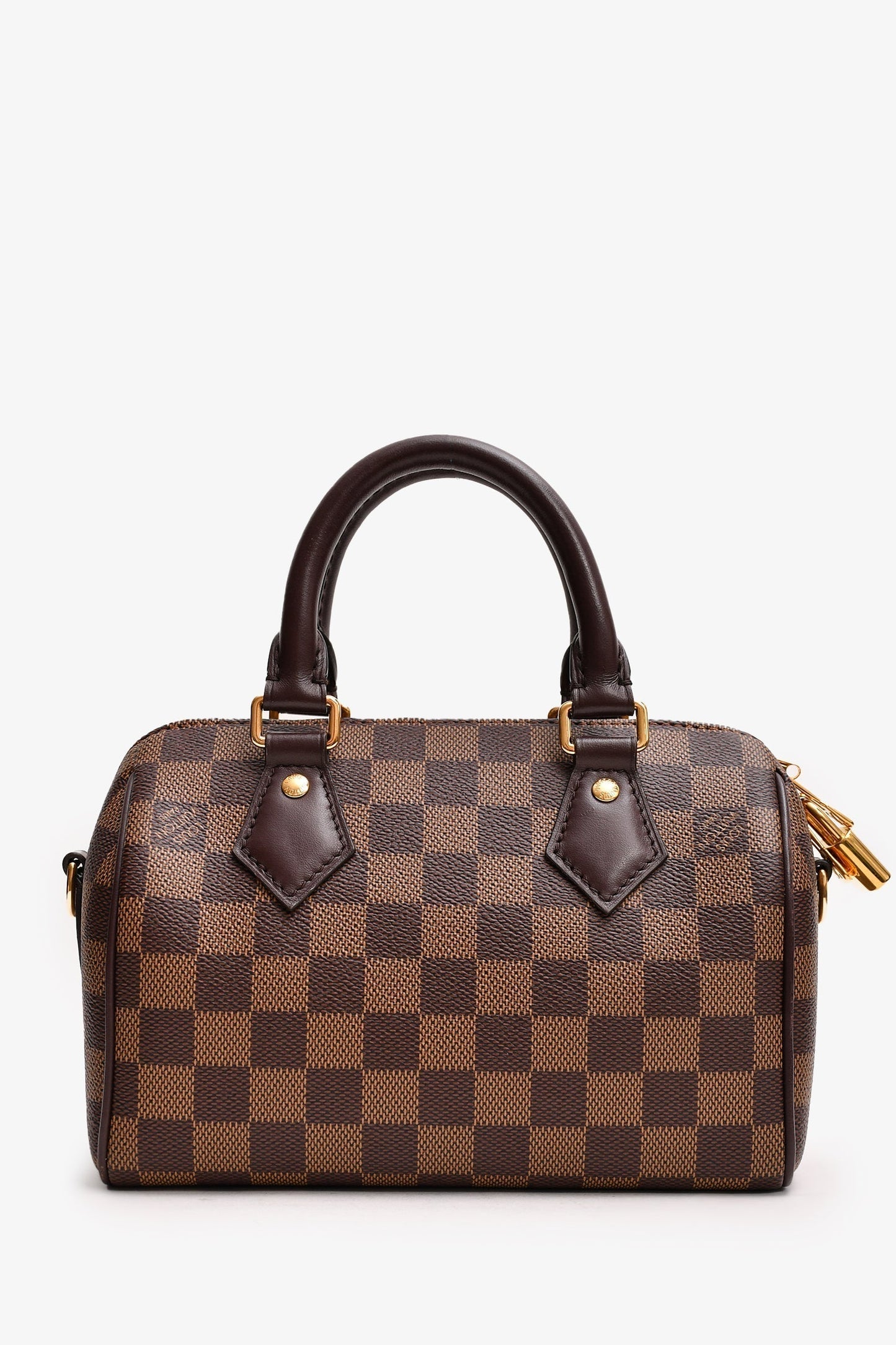 Louis Vuitton Damier Ebene Speedy Bandoulière 20 with Strap