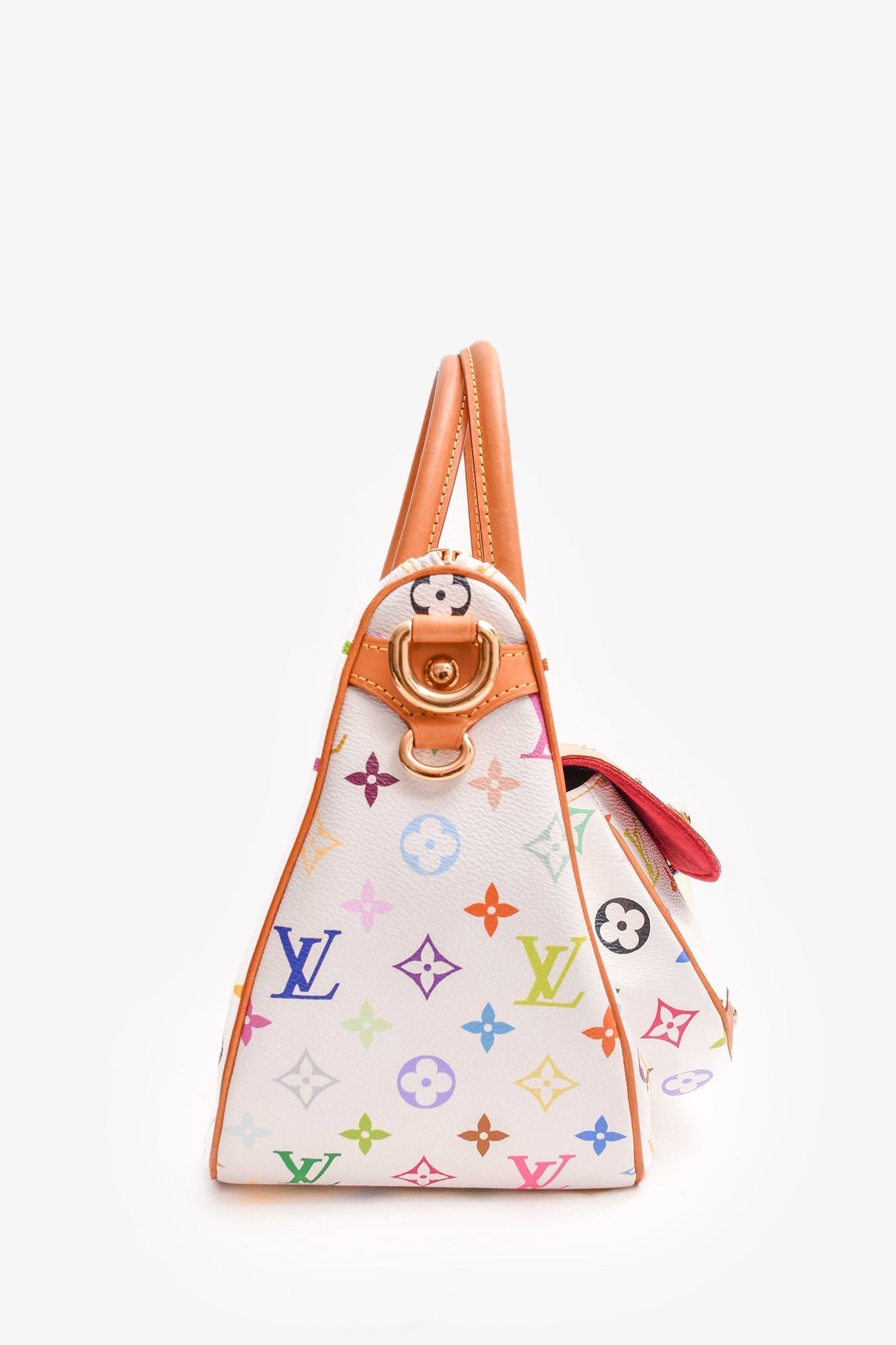 Louis Vuitton 2007 White Multicolour Rita Bag with Strap