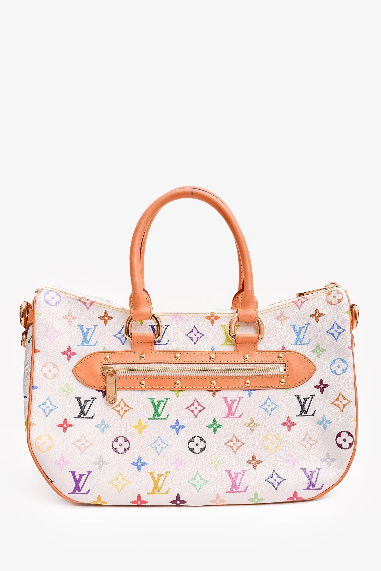 Louis Vuitton 2007 White Multicolour Rita Bag with Strap