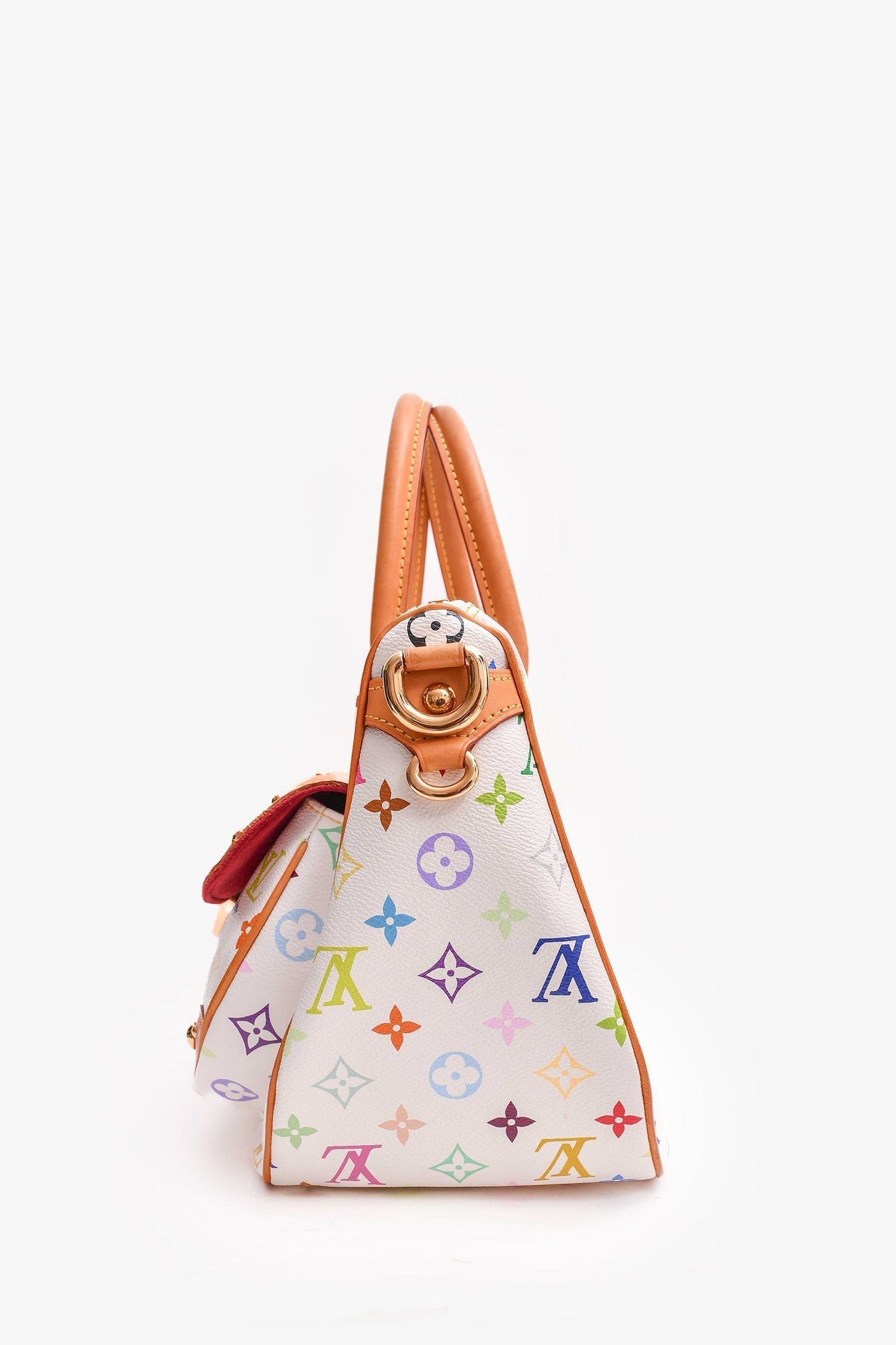 Louis Vuitton 2007 White Multicolour Rita Bag with Strap