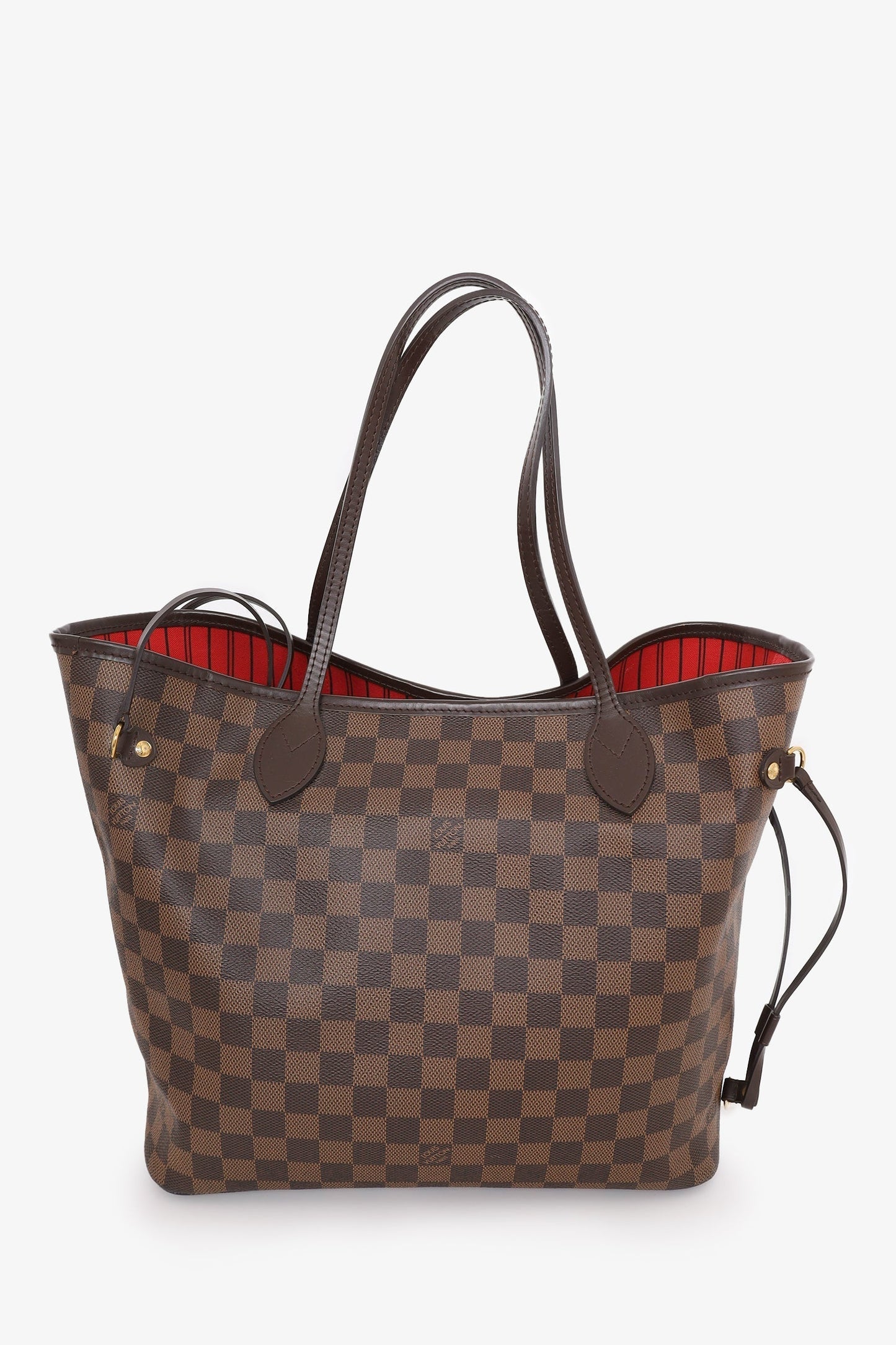 Louis Vuitton 2017 Damier Ebene Neverfull MM Tote with Pouch