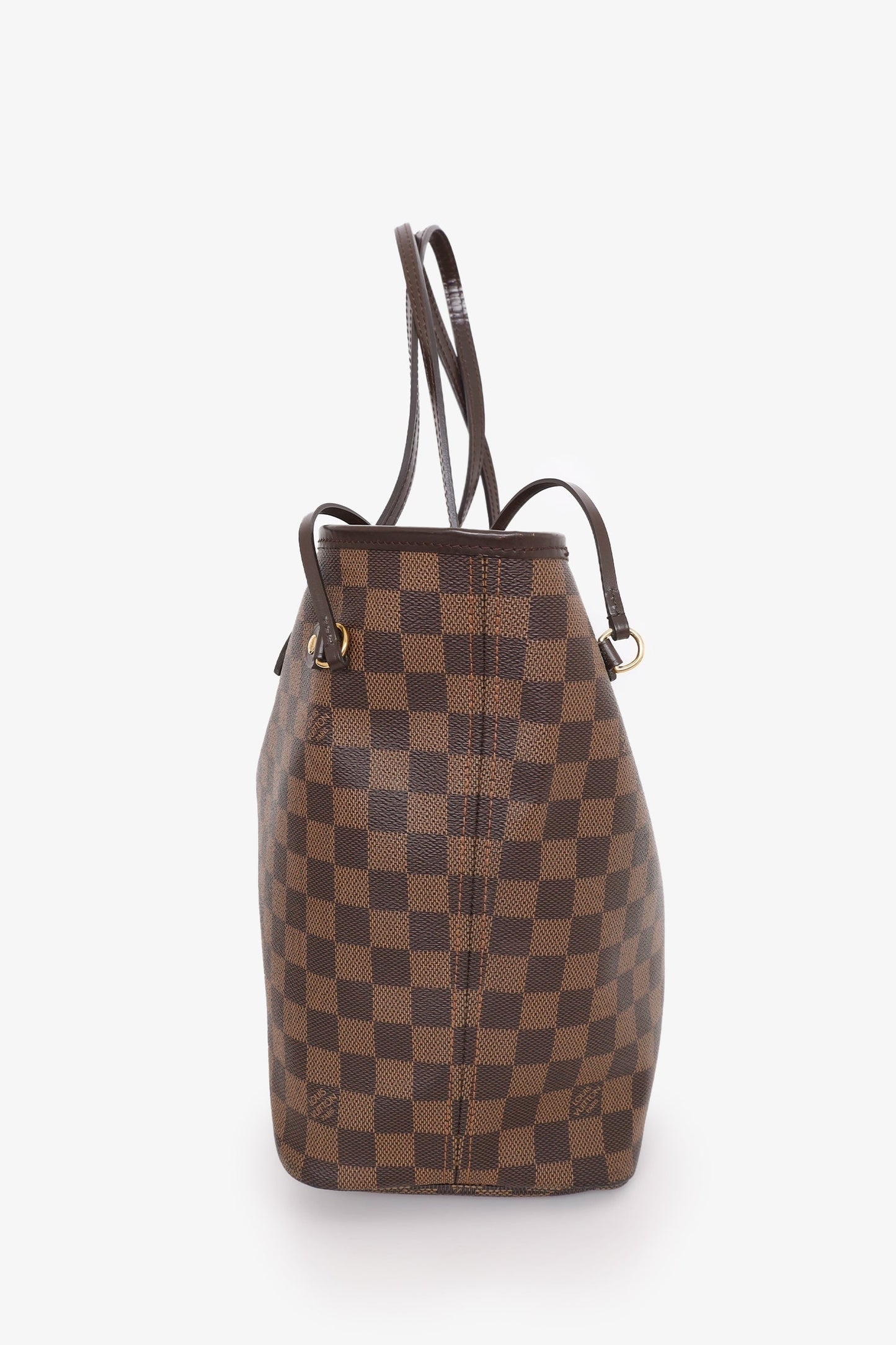 Louis Vuitton 2017 Damier Ebene Neverfull MM Tote with Pouch
