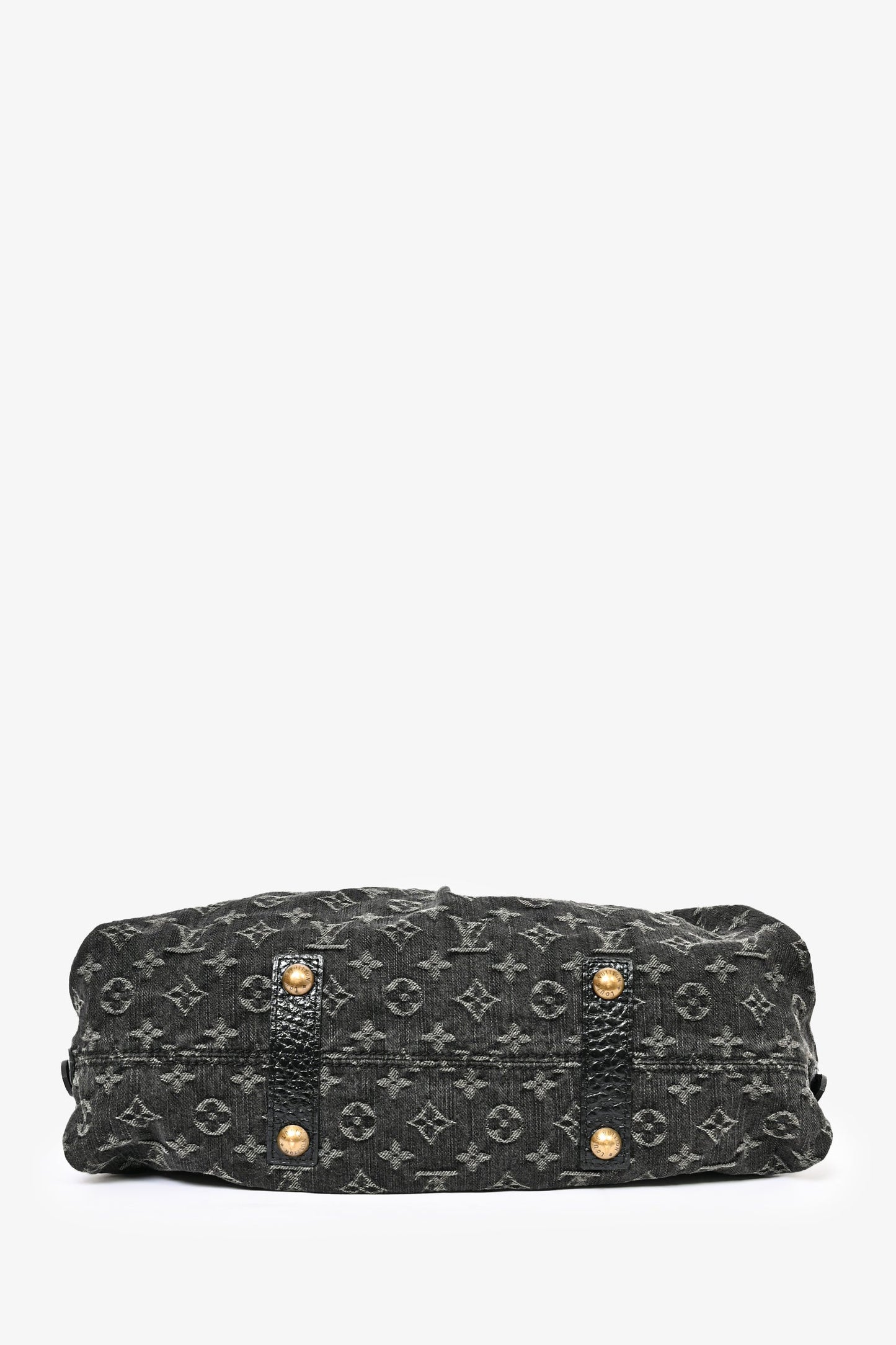 Louis Vuitton Black Denim Monogram Cabby Bag