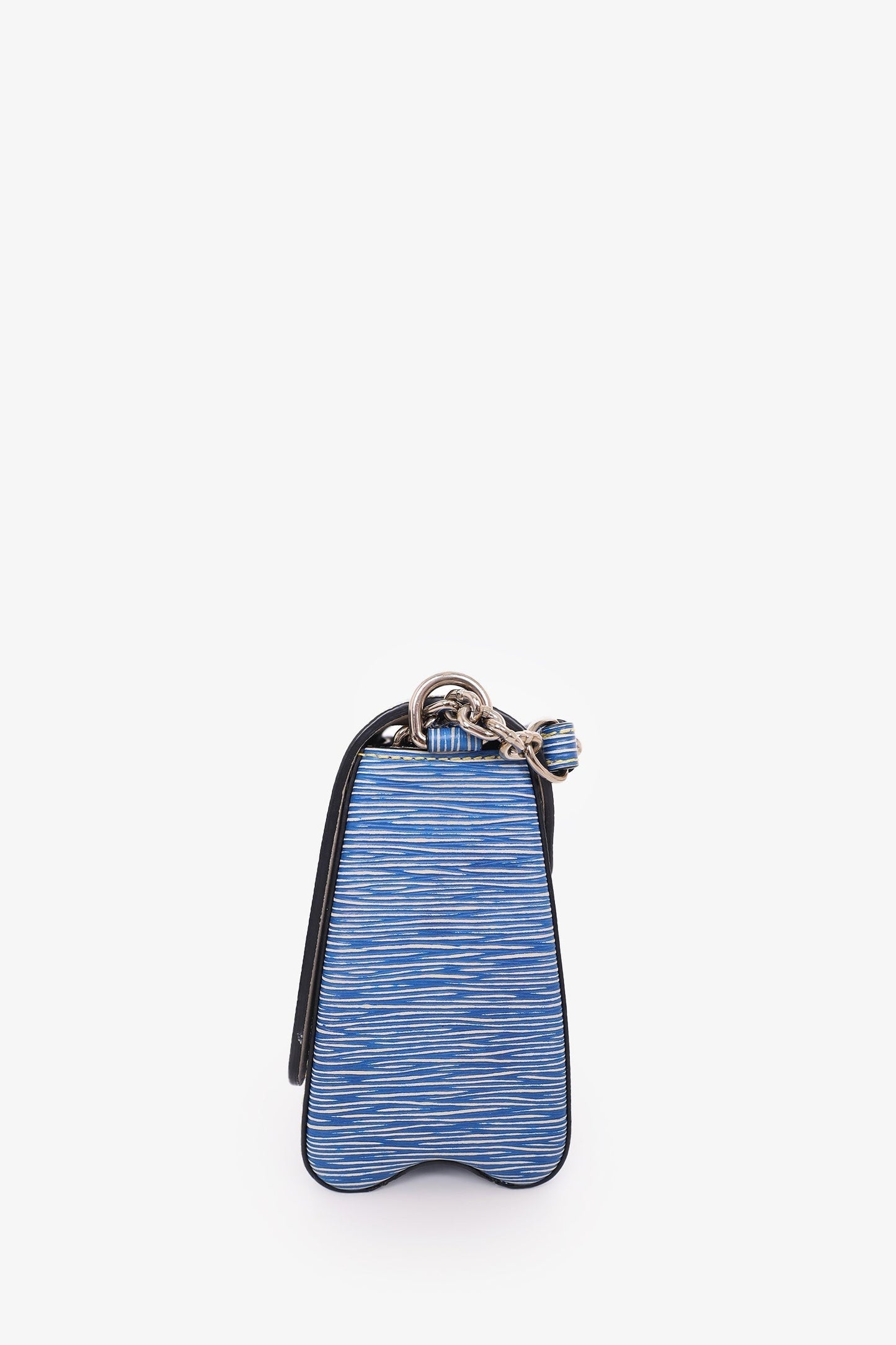 Louis Vuitton 2015 Blue Denim Epi Leather 'Twist' MM Shoulder Bag