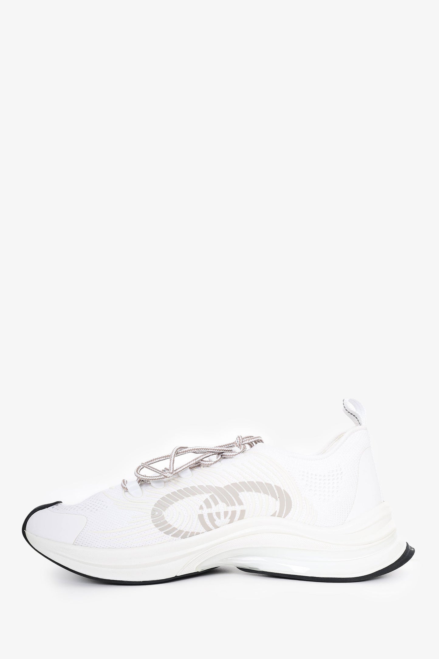 Gucci White Run Low Top Sneaker Size 10 Mens