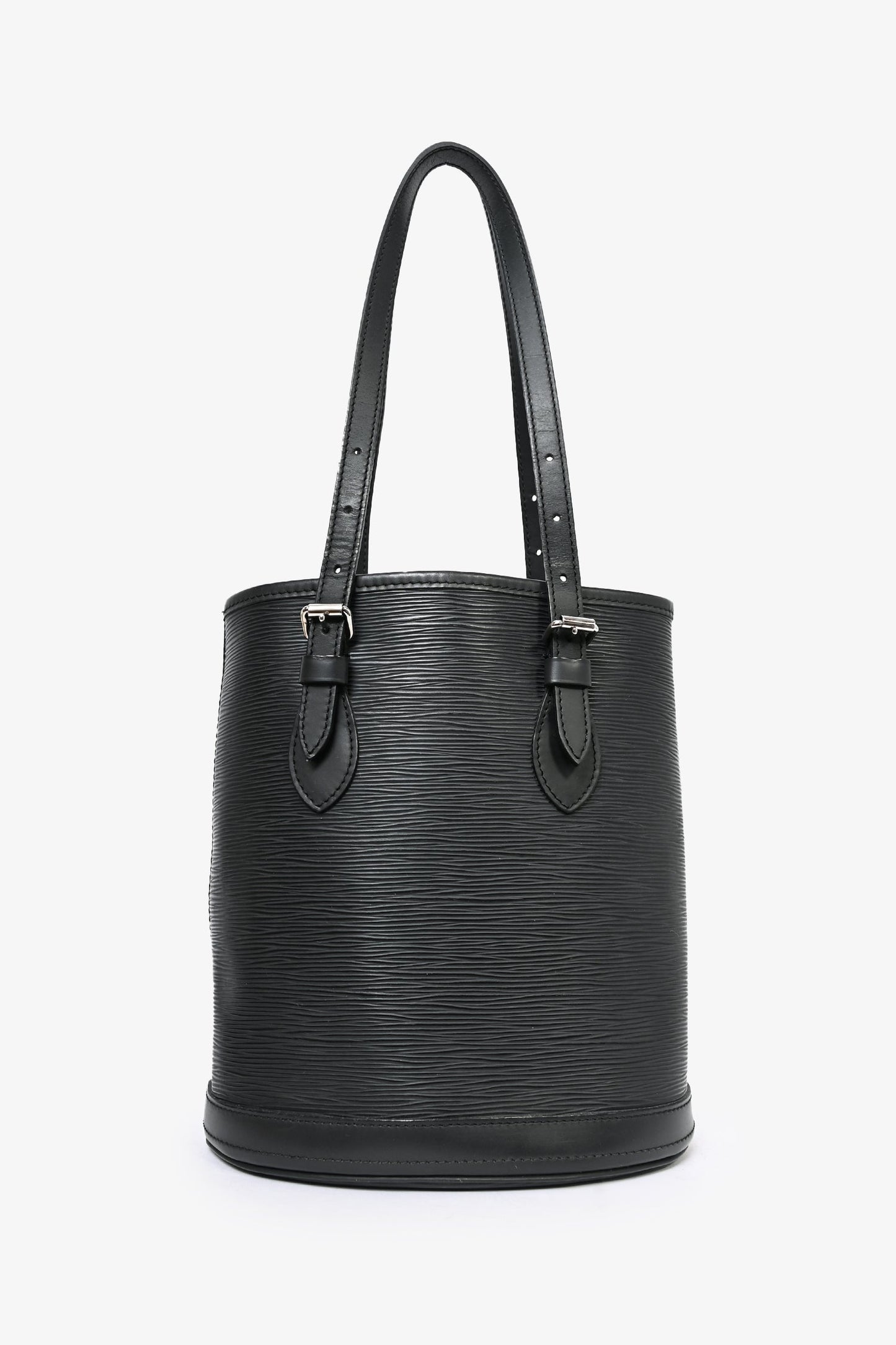 Louis Vuitton Black Epi Leather Petit Bucket Bag