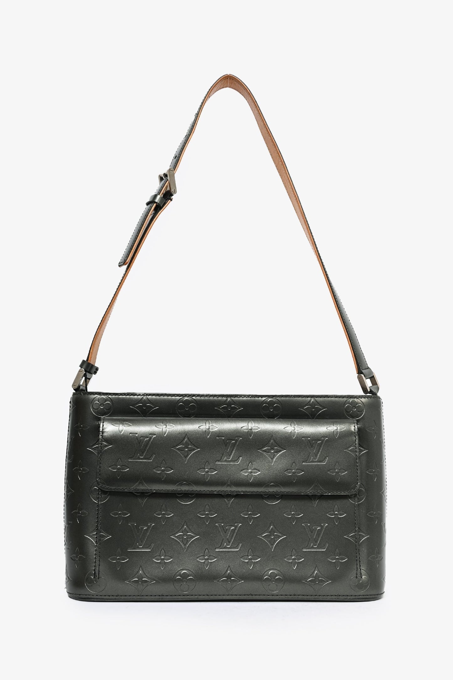 Louis Vuitton Grey Monogram 'Mat Aston' Shoulder Bag