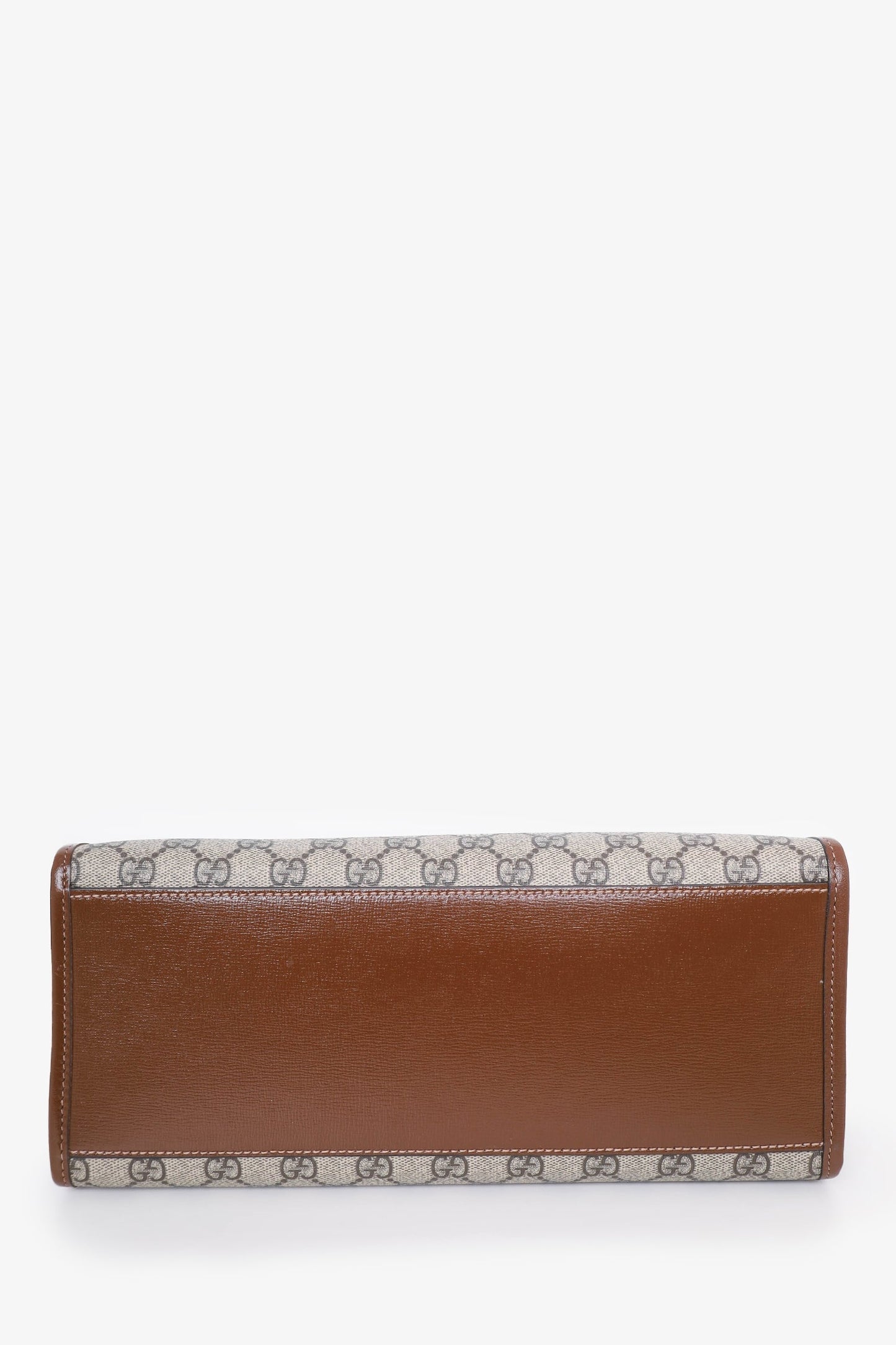 Gucci Brown GG Supreme Small Top Handle with Strap