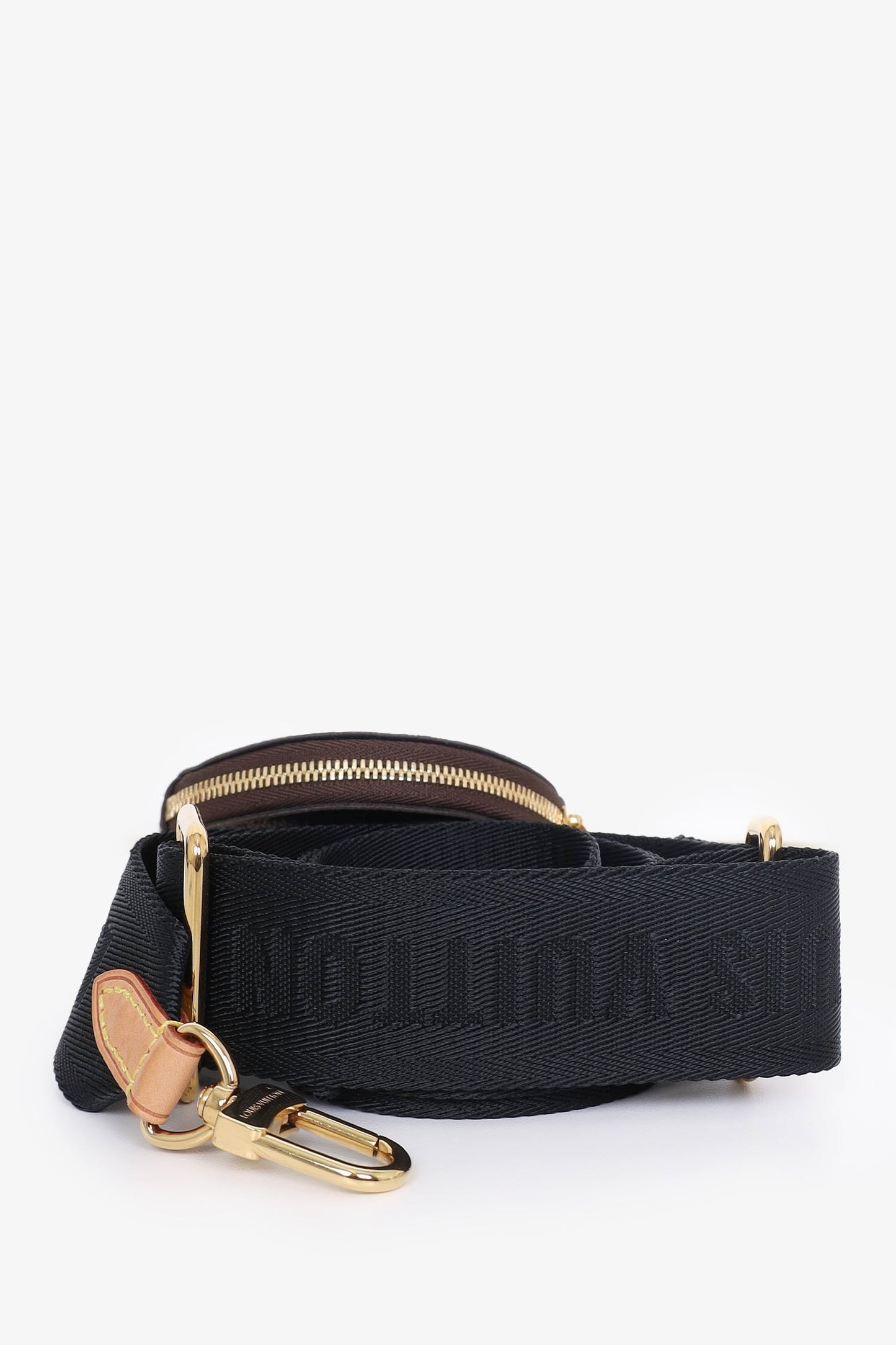Louis Vuitton Black Canvas and Monogram Bandoulière Strap