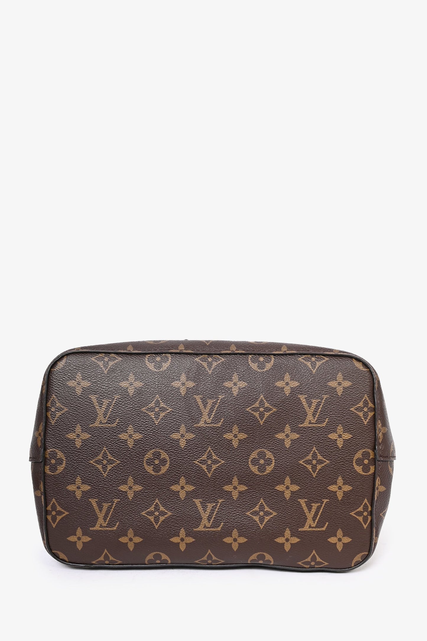 Louis Vuitton 2018 Monogram Canvas Black Leather Trimmed NéoNoé MM Bucket Bag
