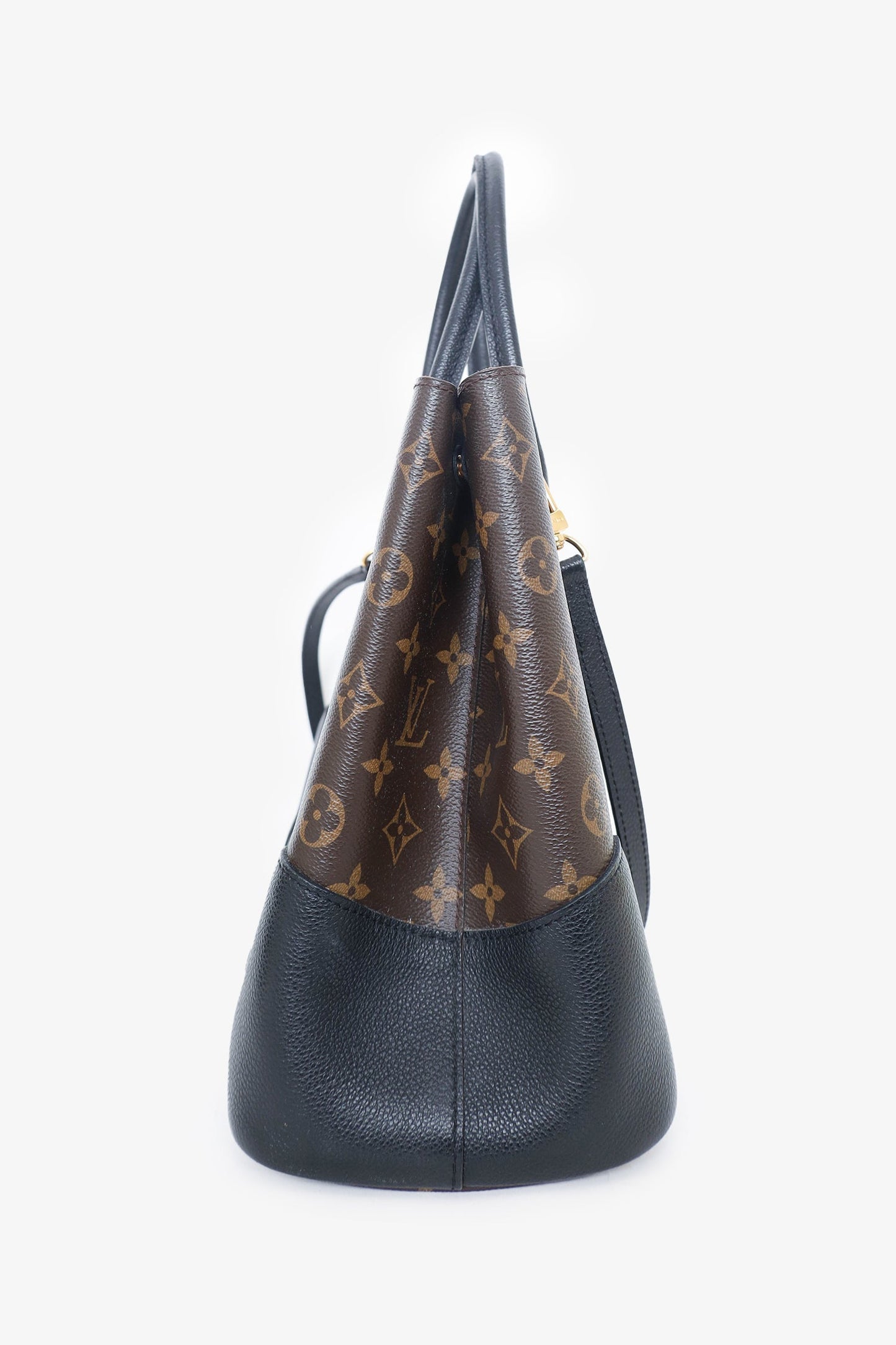 Louis Vuitton 2017 Monogram/Black Leather 'Flandrin' Tote Bag with Strap