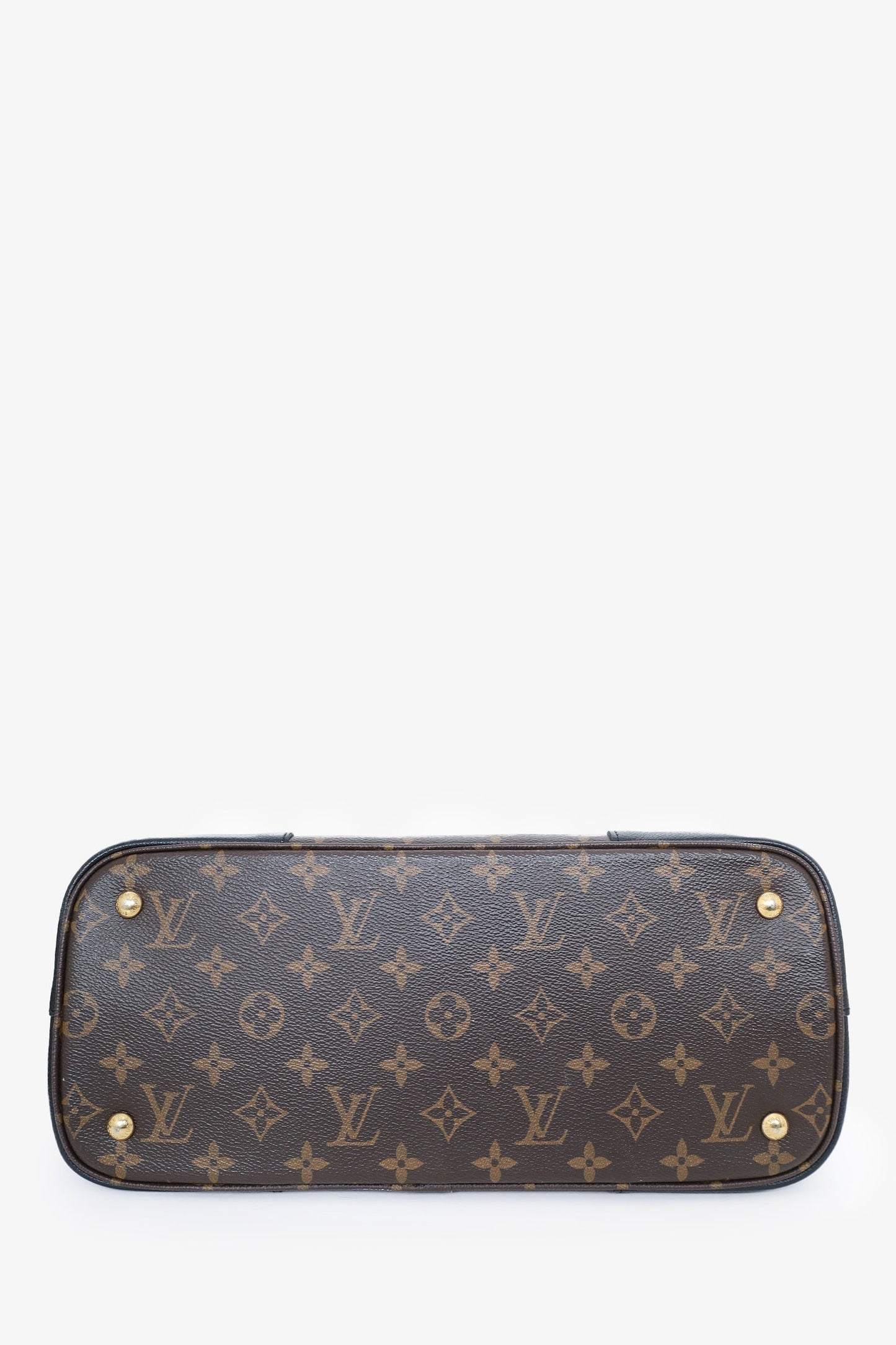 Louis Vuitton 2017 Monogram/Black Leather 'Flandrin' Tote Bag with Strap