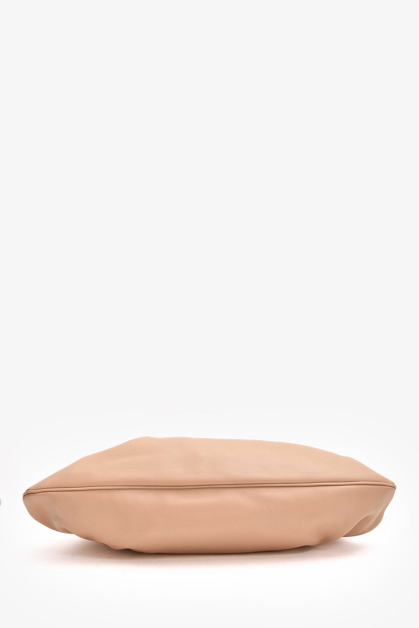 Gucci Beige Leather Bamboo Frame Pouch