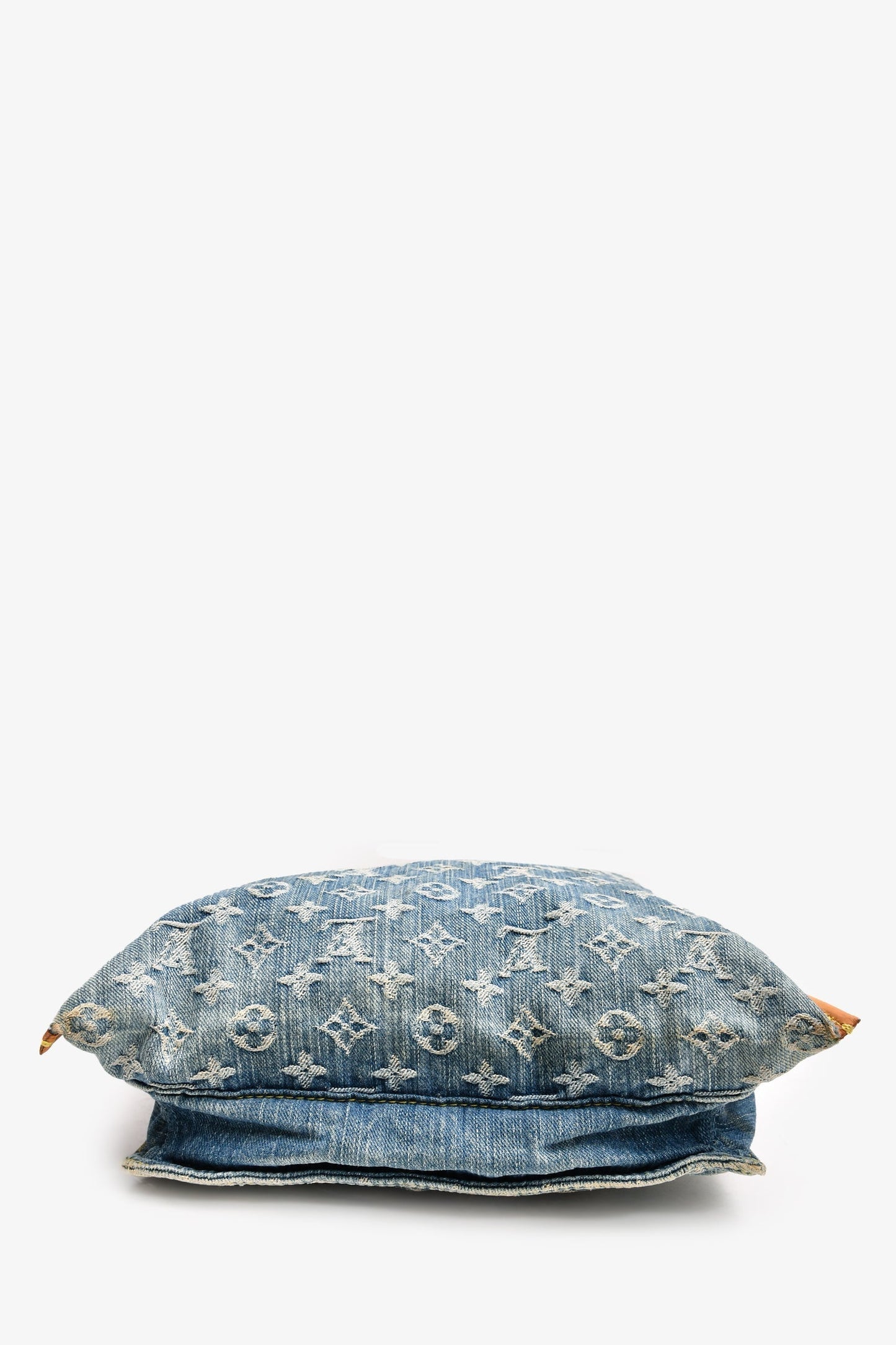 Louis Vuitton Denim Monogram Vintage Sac Plat Top Handle